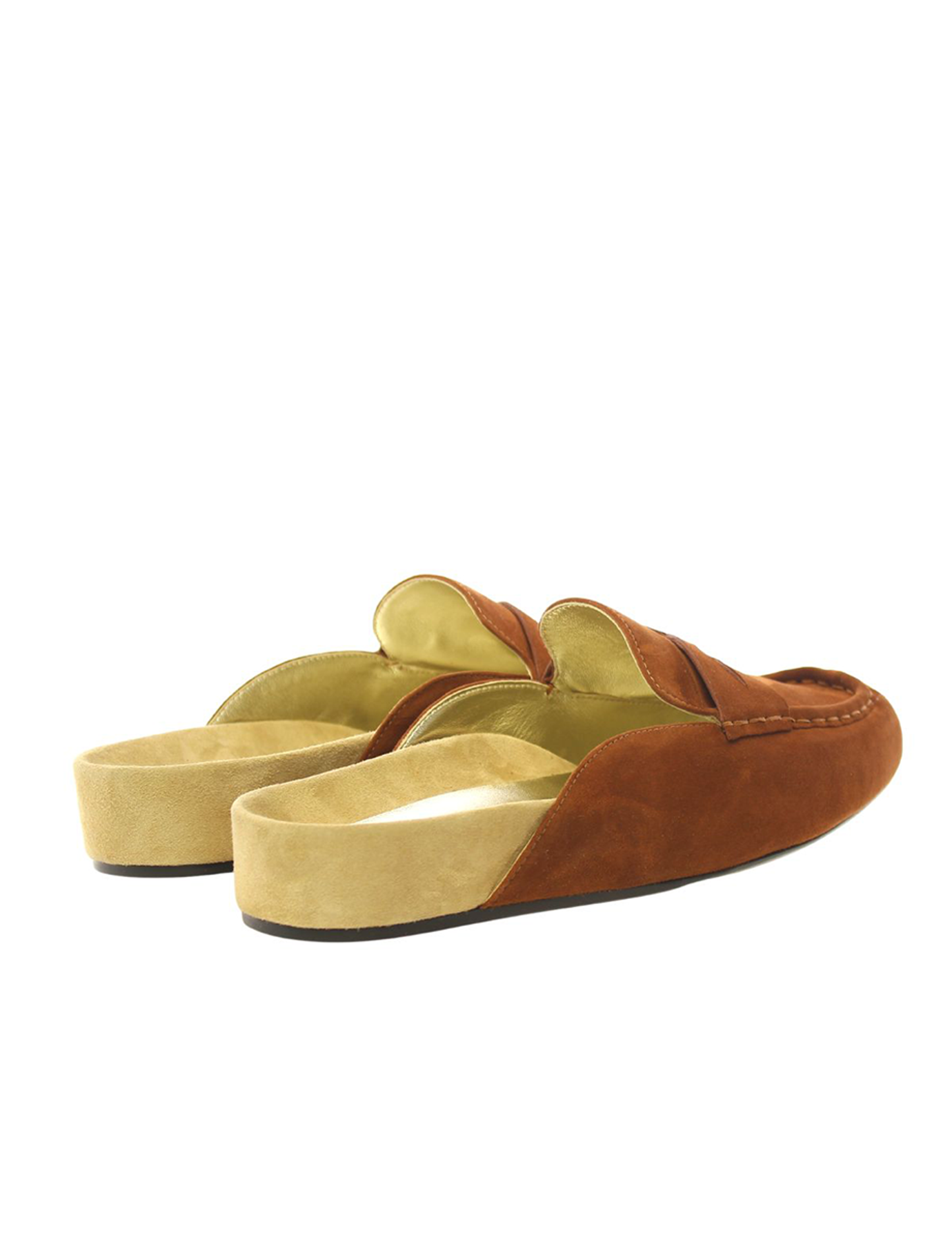 Mocassino mule Flavie in pelle cognac