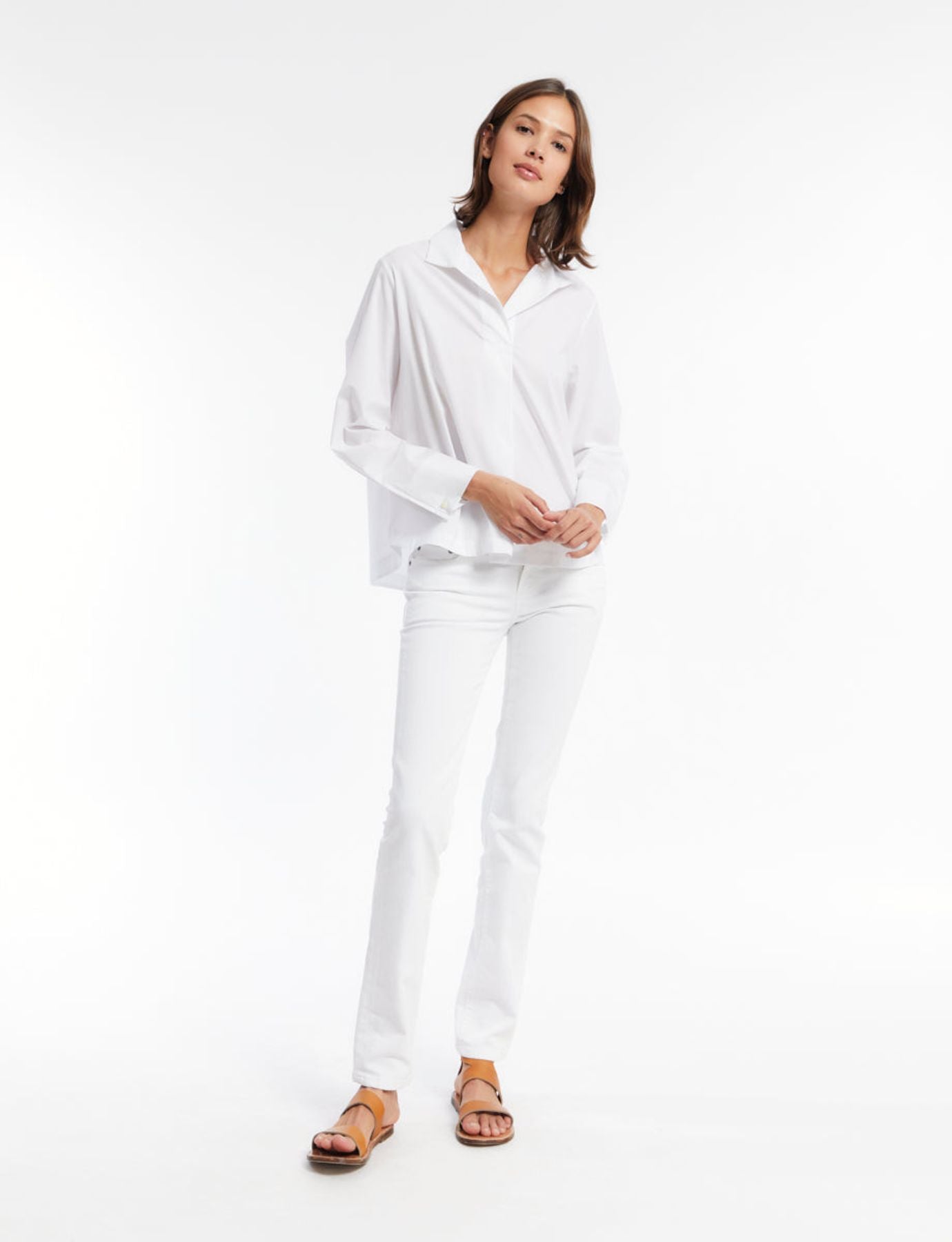 Top in algodón bianco Noa