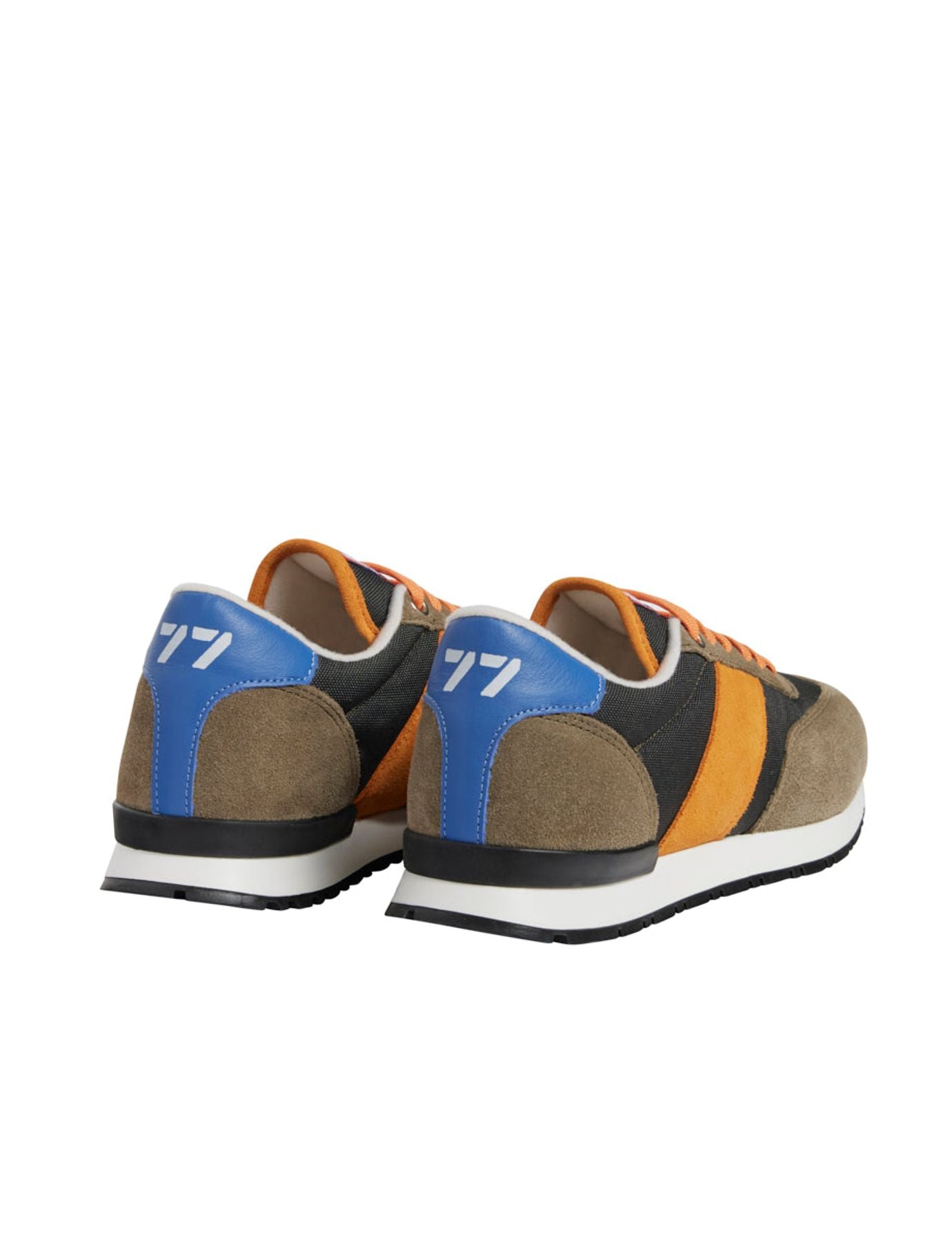 77" UZS x Ines Sneakers Unisex Khaki/Arancione/Blu