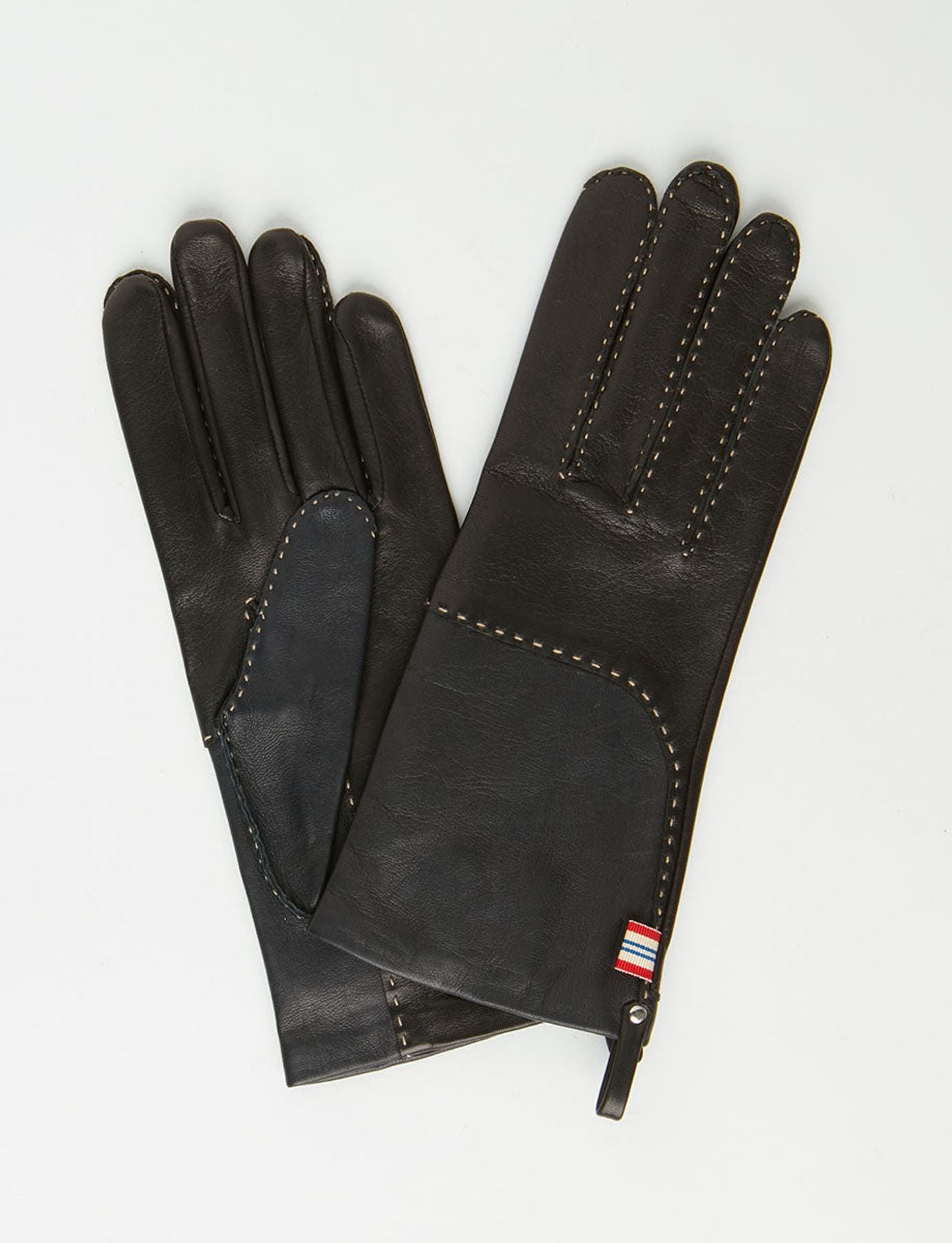 Guanti in pelle nera Yael