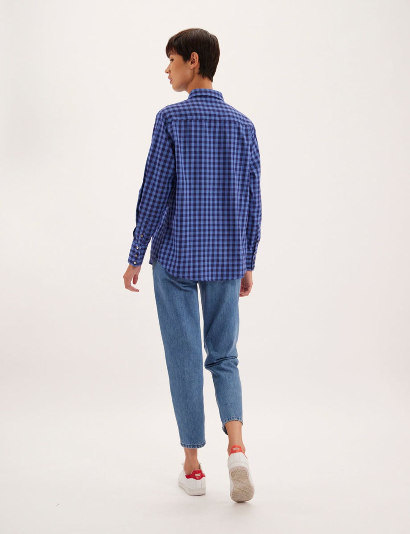 Camisa di colore blu Martin