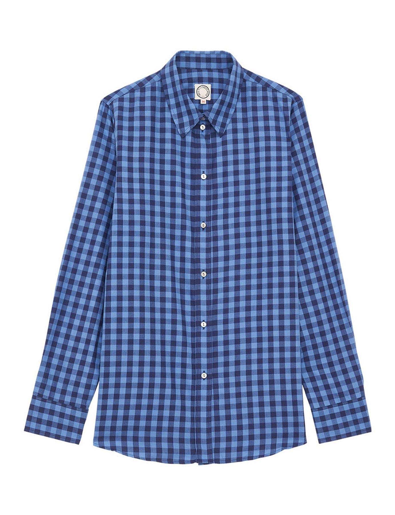 Camisa di colore blu Martin