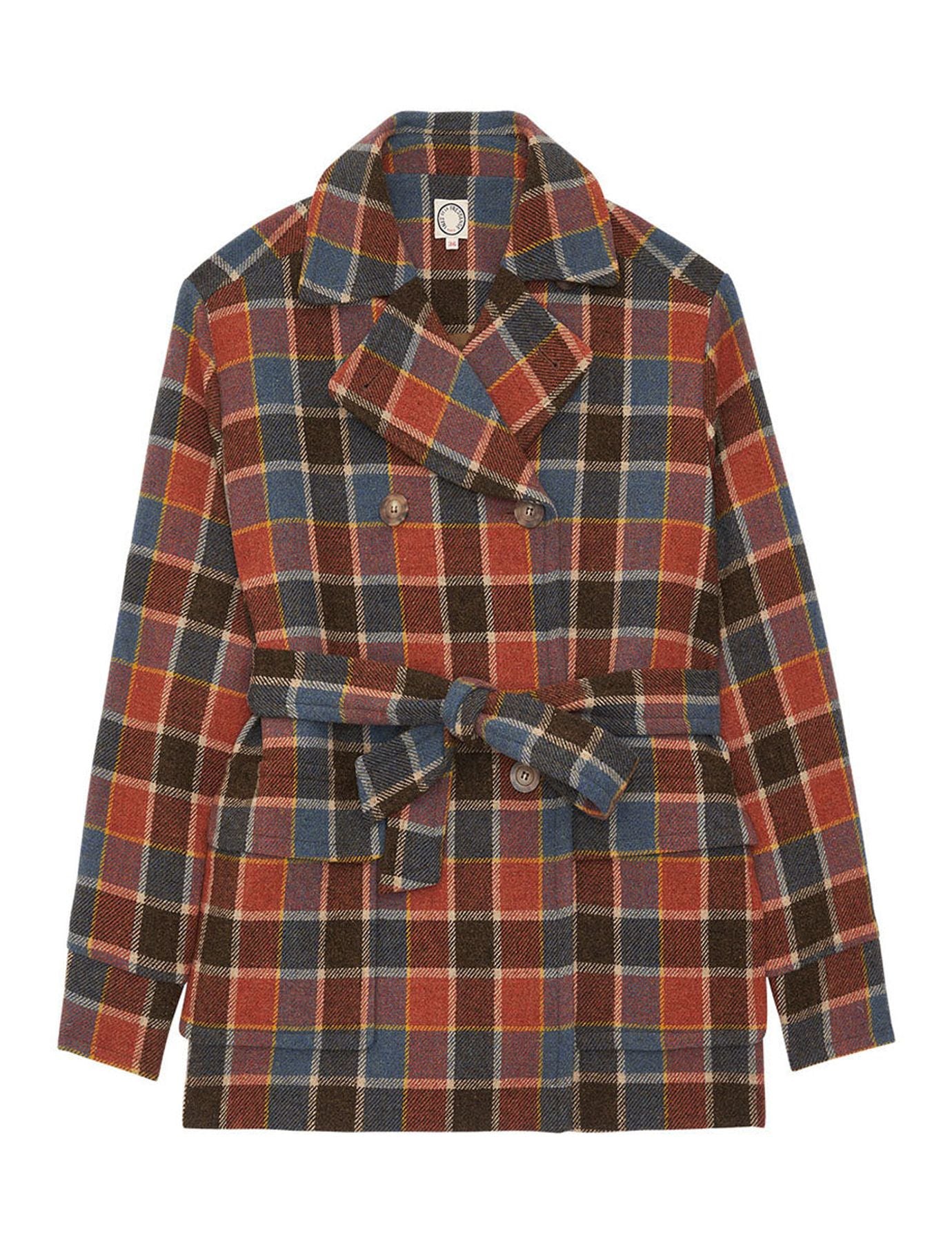 Cappotto a quadri multicolore Romaric
