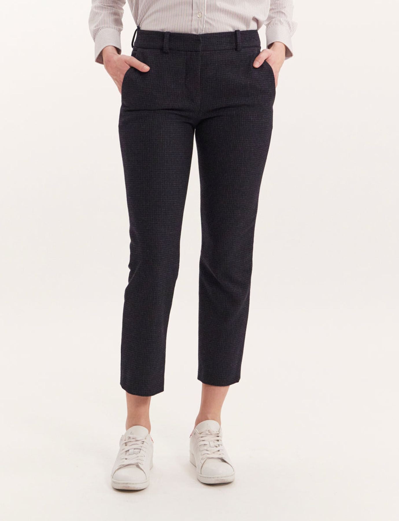 Pantaloni Audrey neri e blu