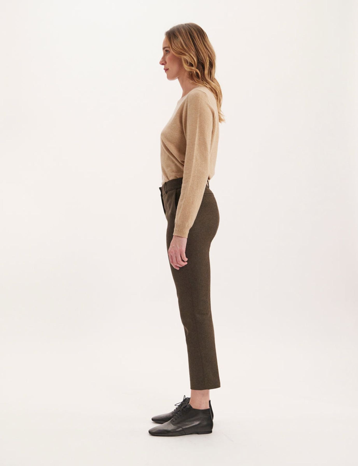 Pantaloni Audrey caqui
