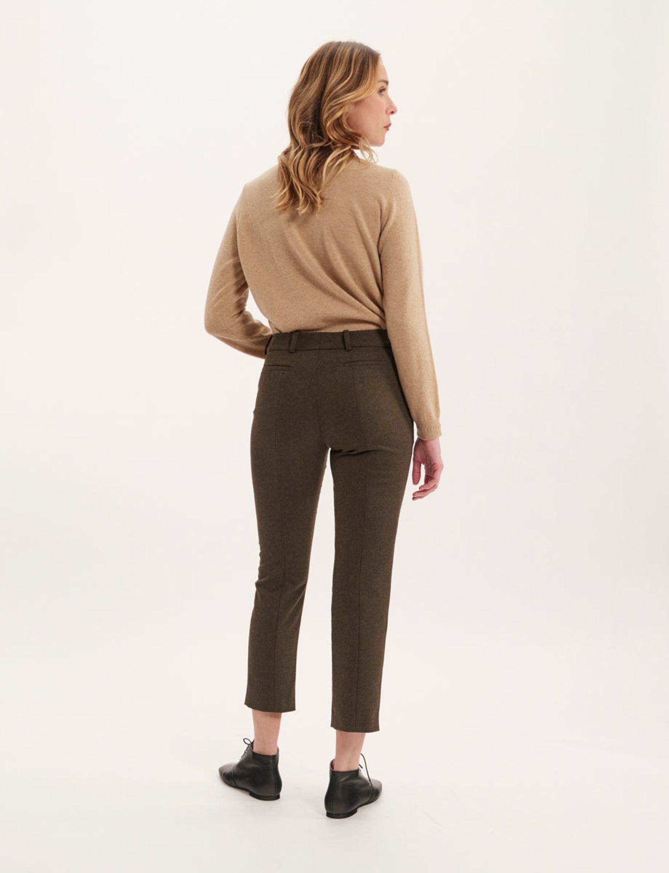 Pantaloni Audrey caqui