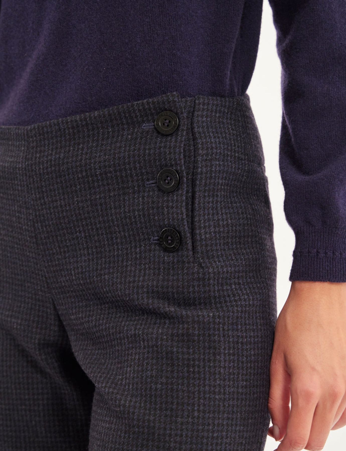 Pantaloni Gabriel blu e neri