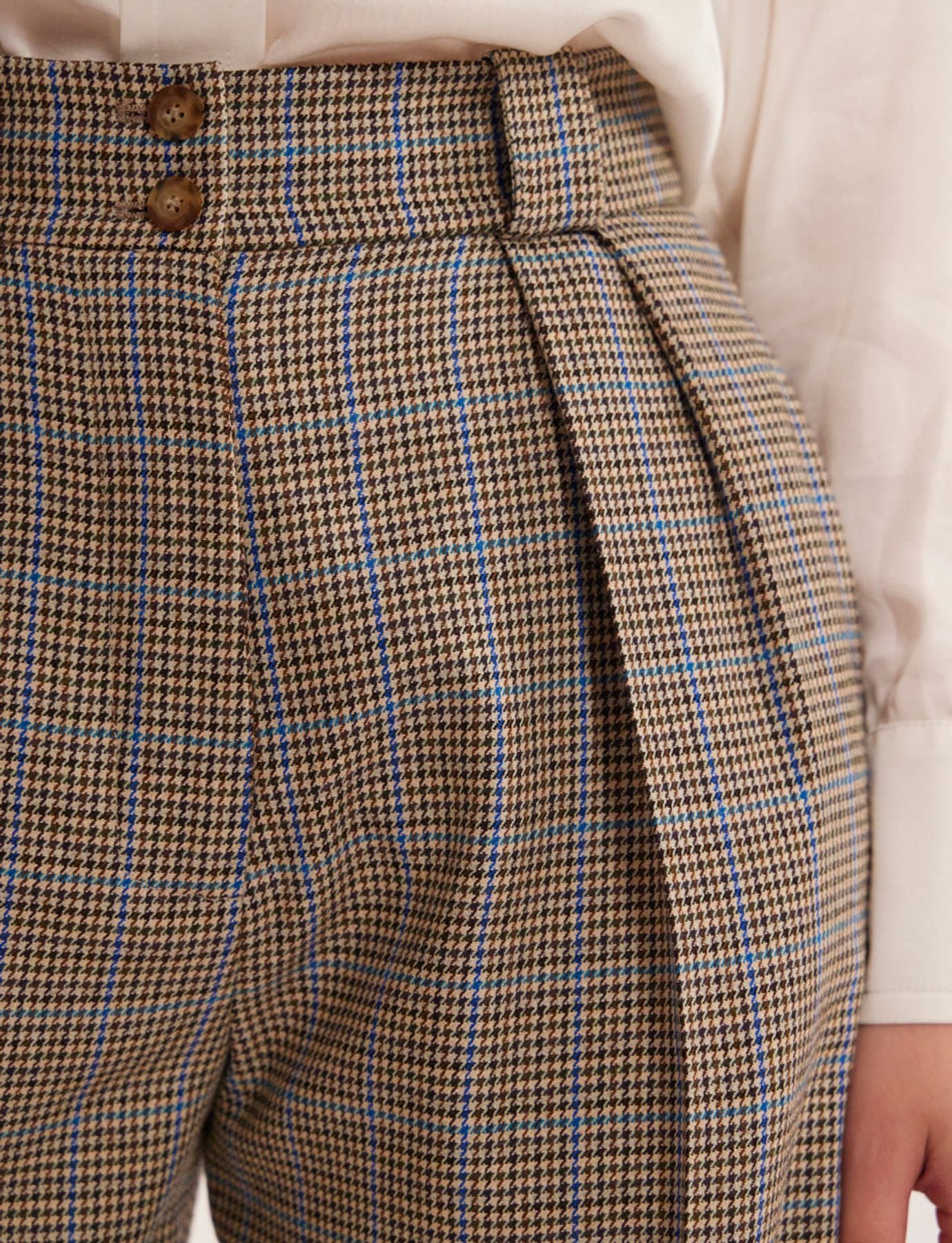 Pantaloni in pied-de-poule Marlène
