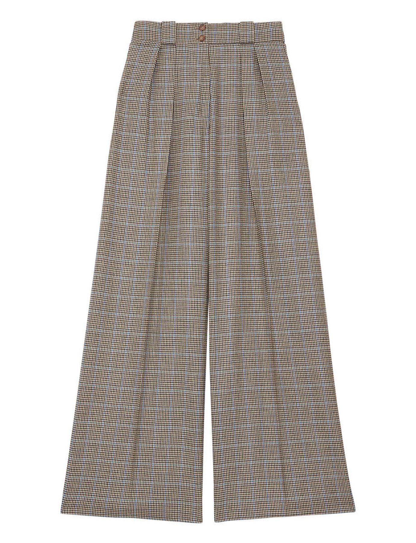 Pantaloni in pied-de-poule Marlène