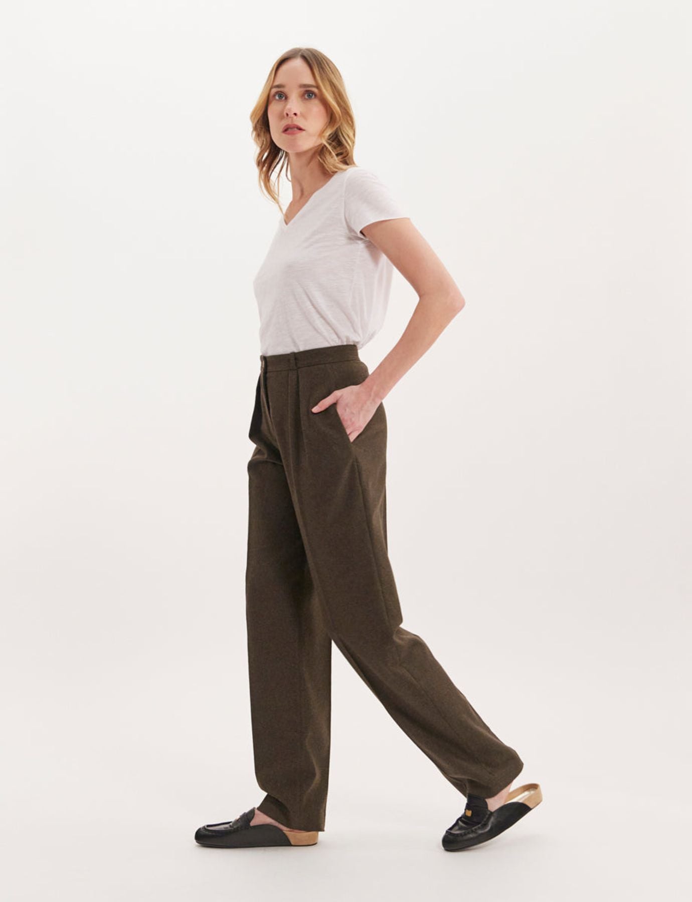 Pantaloni caqui Marlow