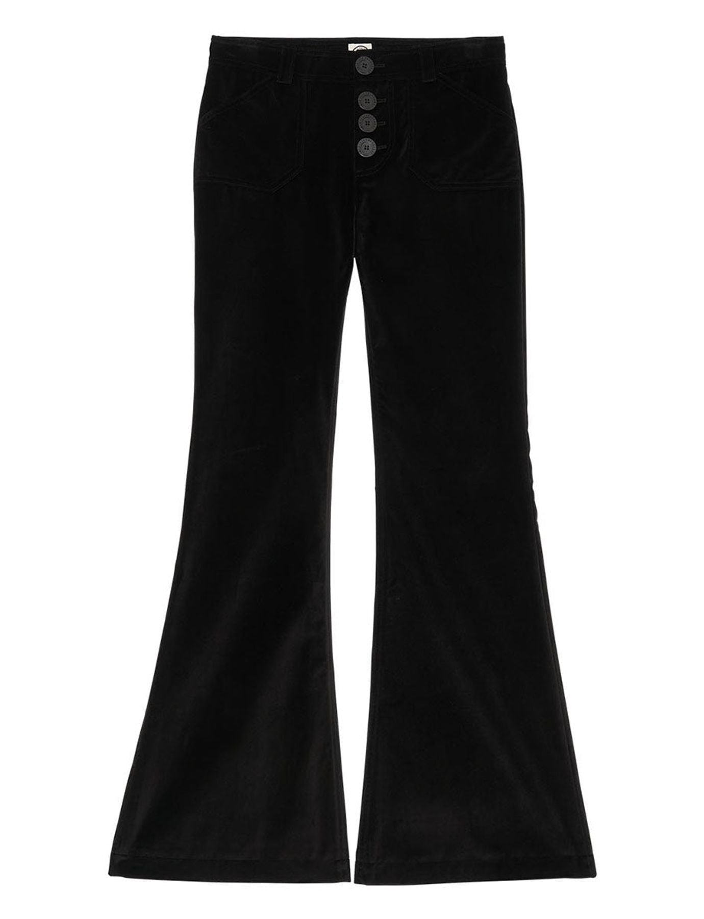 Pantaloni Charlotte in cotone nero