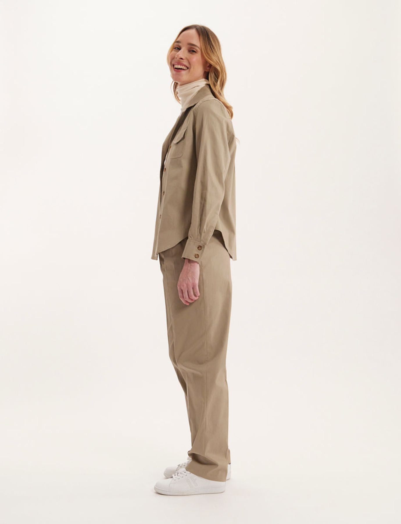 Camisa beige Evana