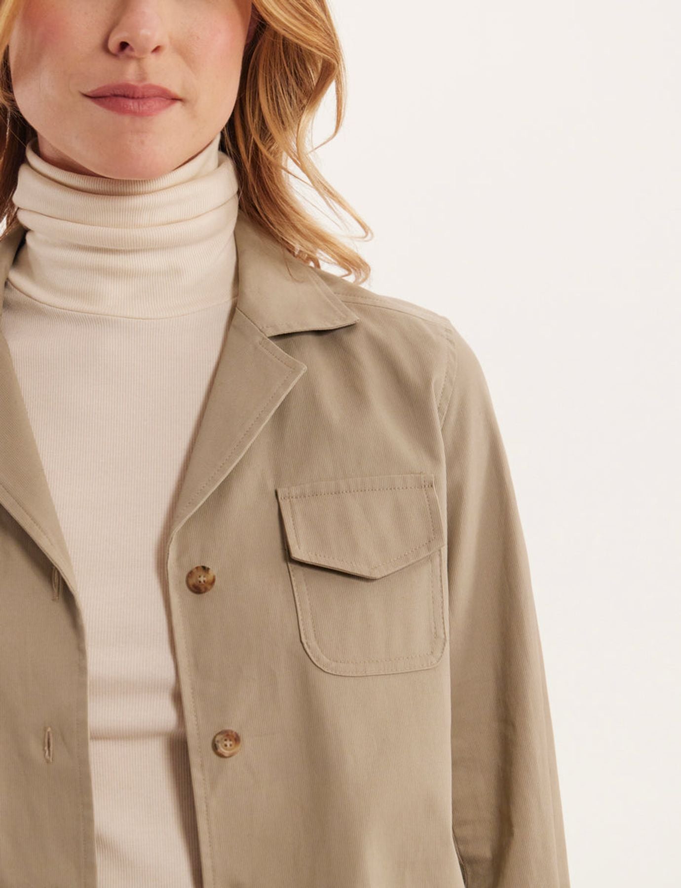 Camisa beige Evana