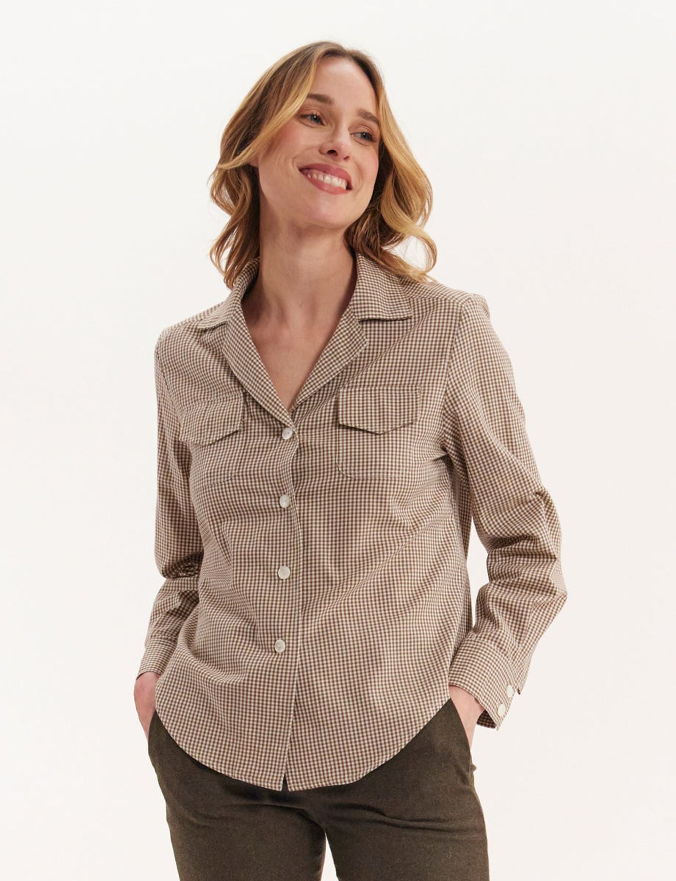 Camisa de cuadros Evana