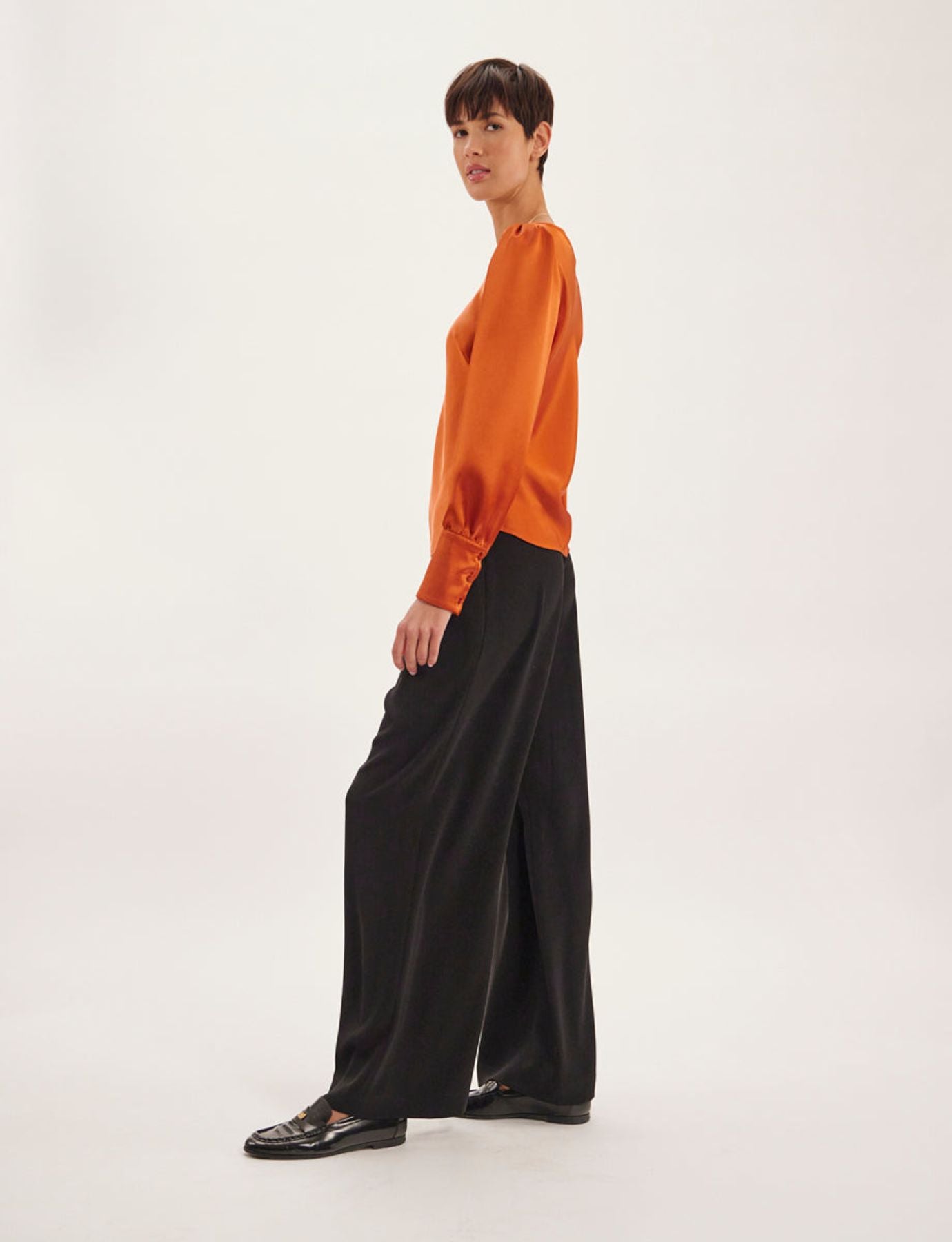 Top Theola arancione bruciato