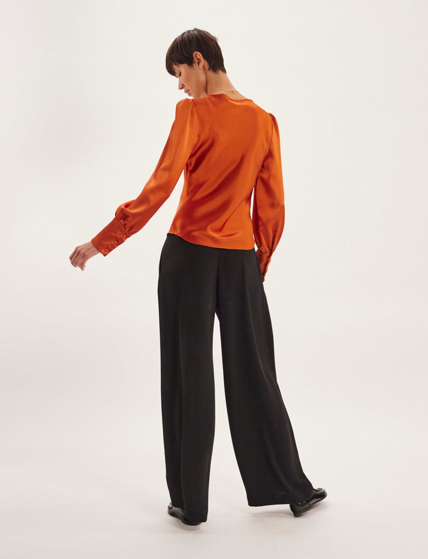 Top Theola arancione bruciato