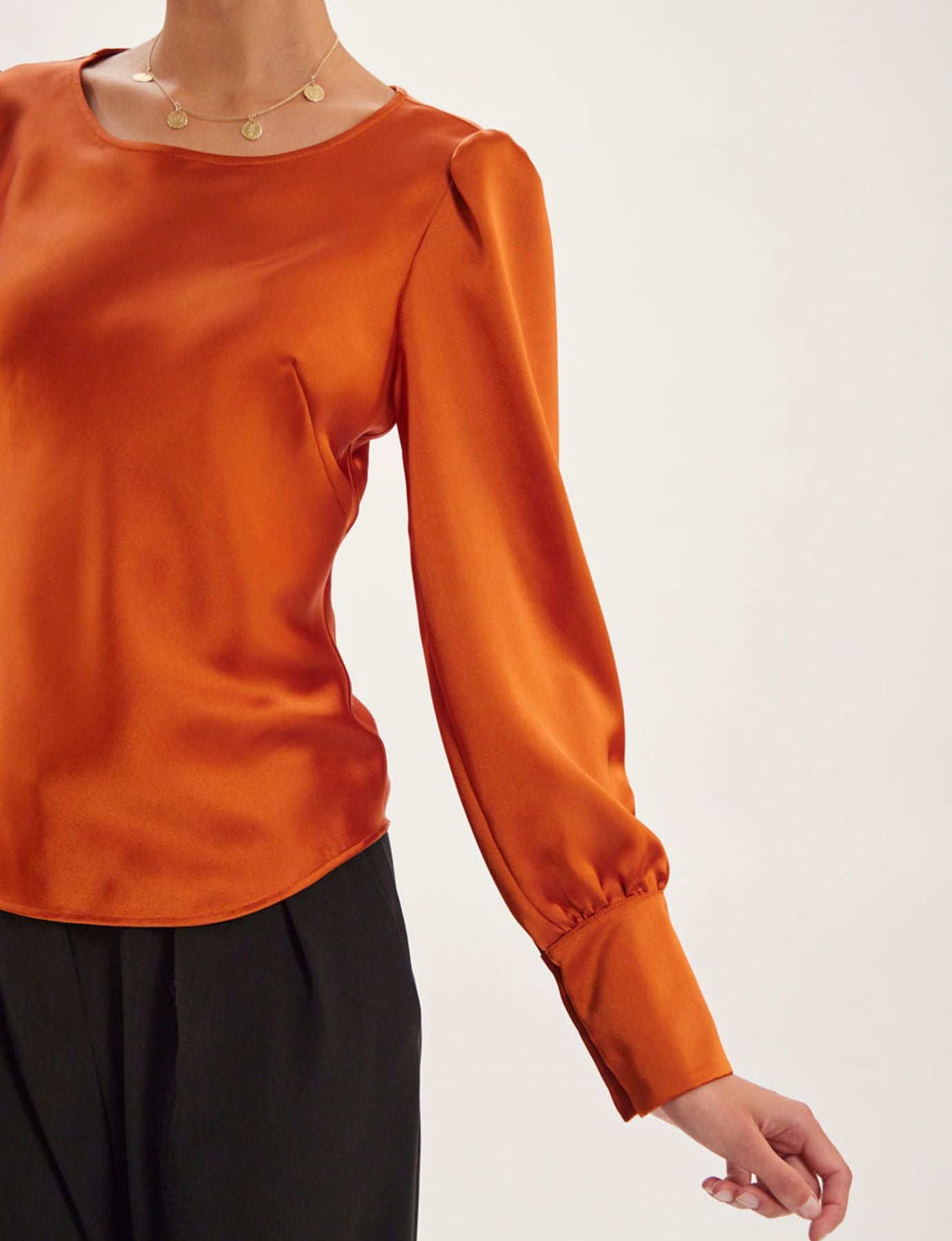 Top Theola arancione bruciato