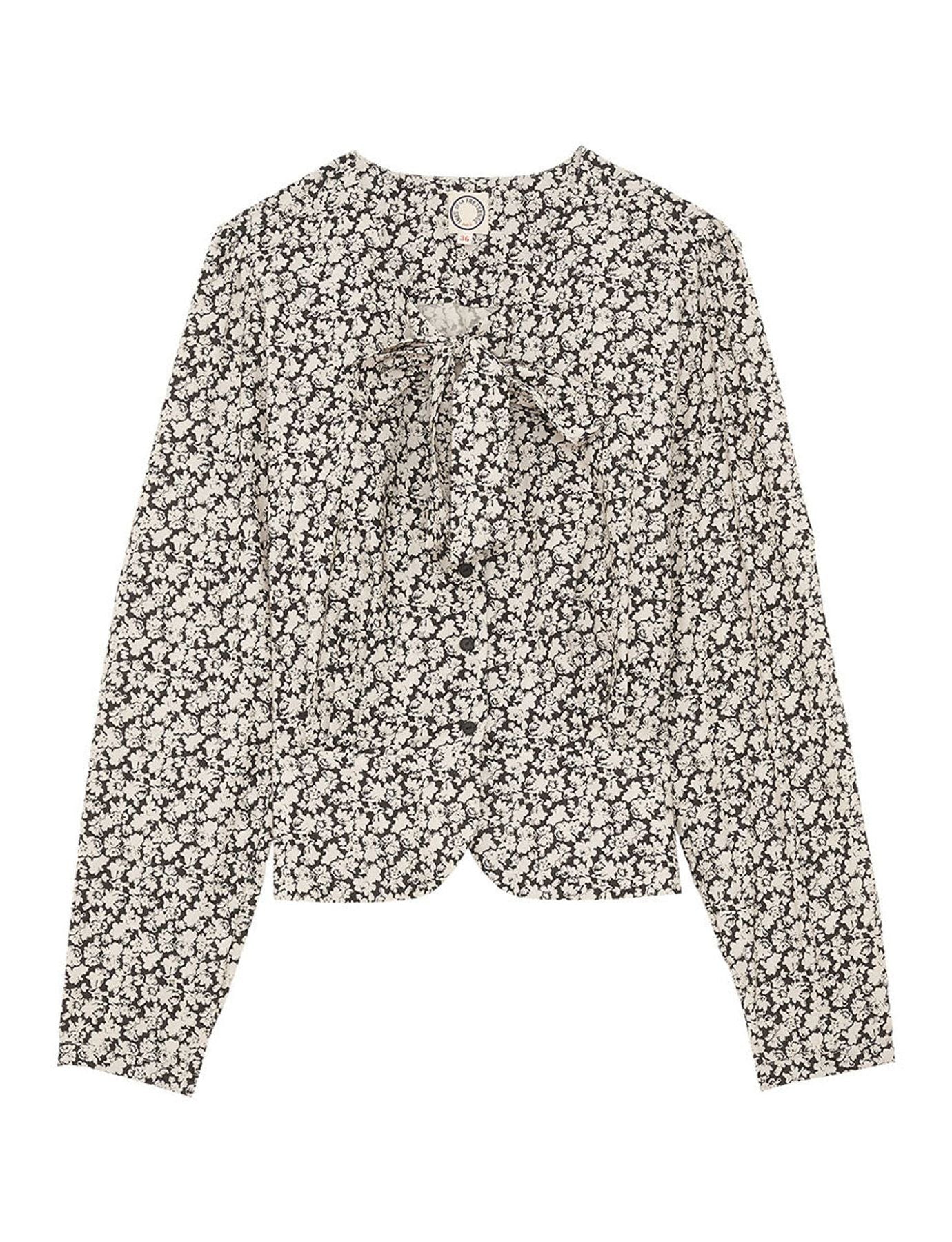 Top Emeline con stampa floreale in rilievo