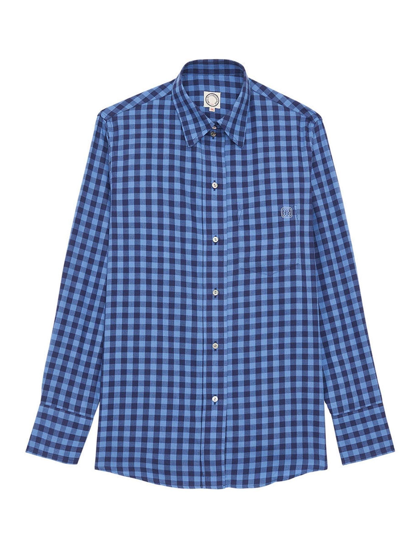 Camisa di fiori azzurri Maureen