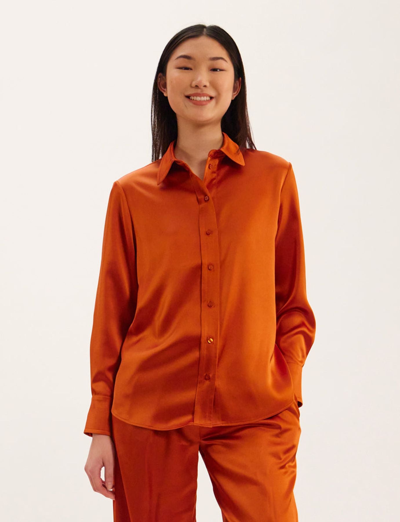Camicia Maureen arancione bruciato