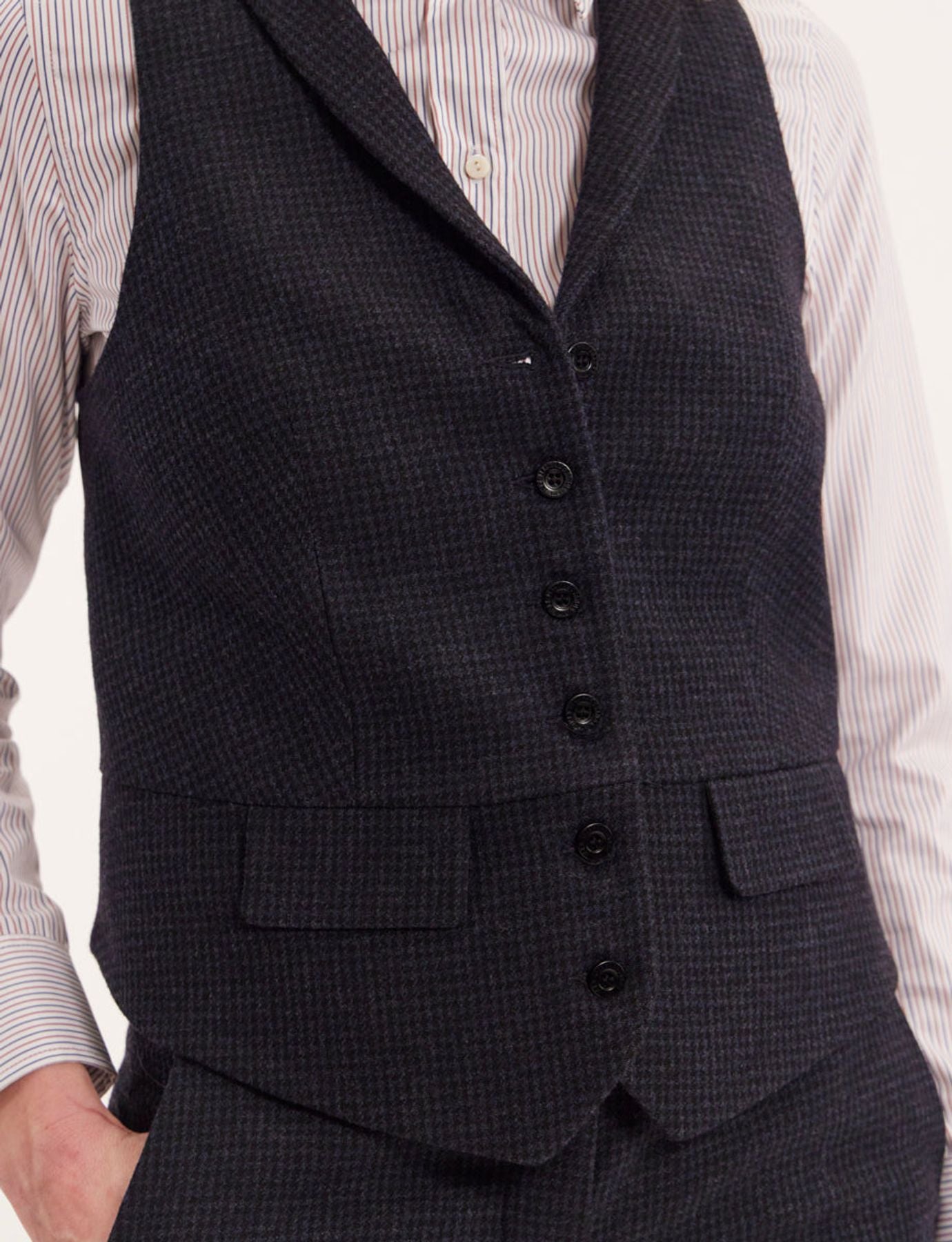 Gilet Robinson nero e blu
