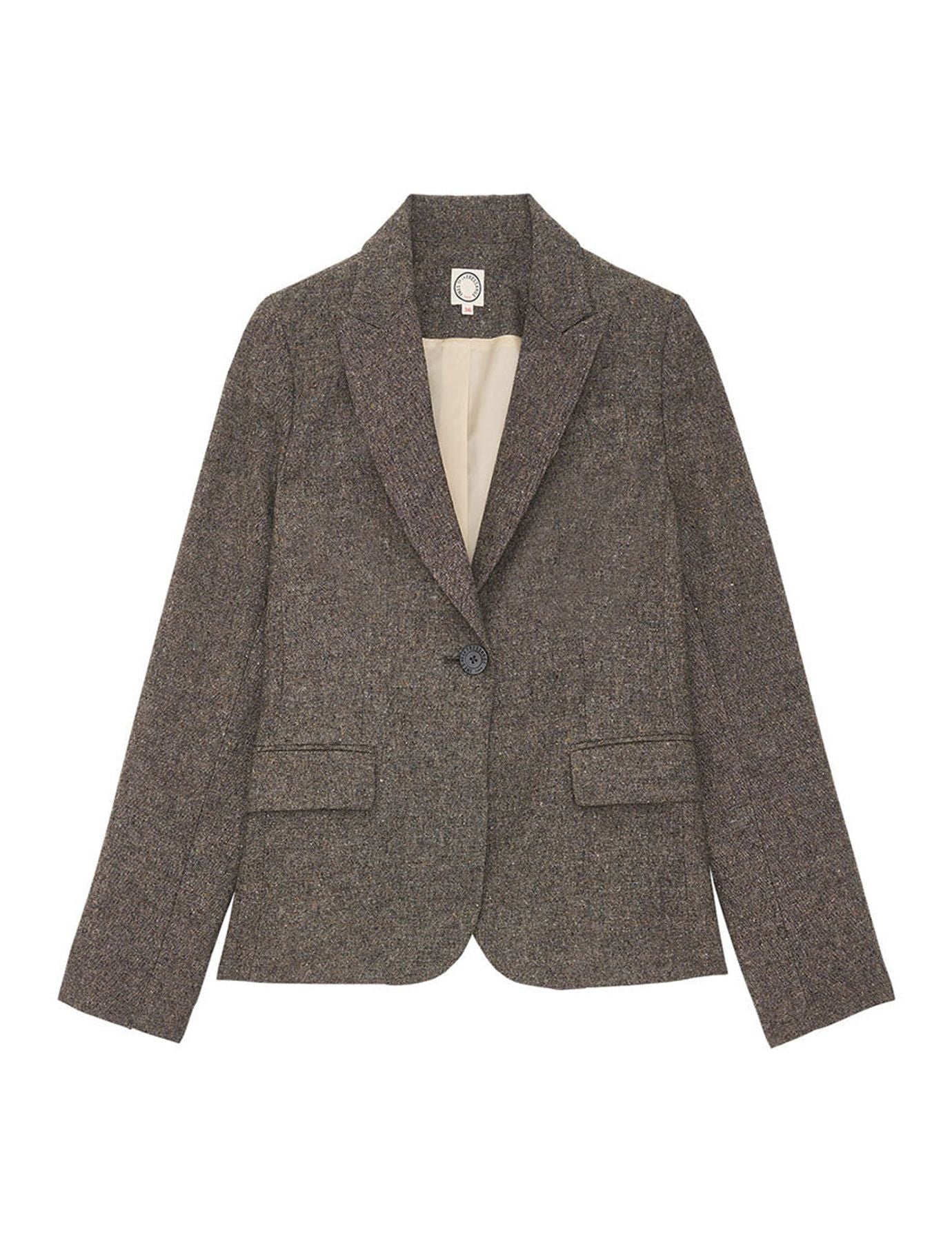 Chaqueta Nicoletta mezcla de lana grey