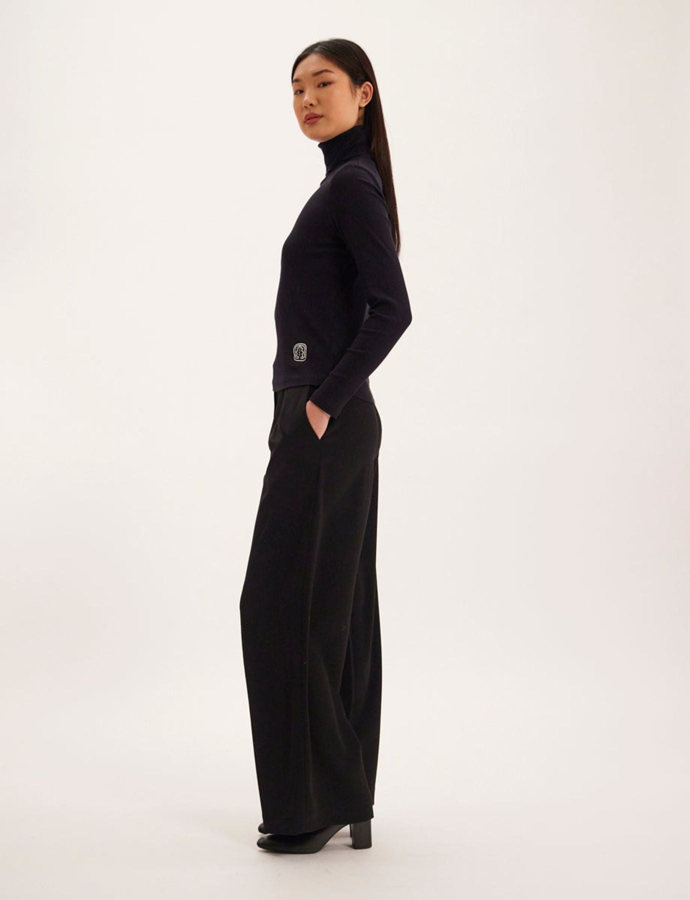 Maglia Matthieu a collo alto nero