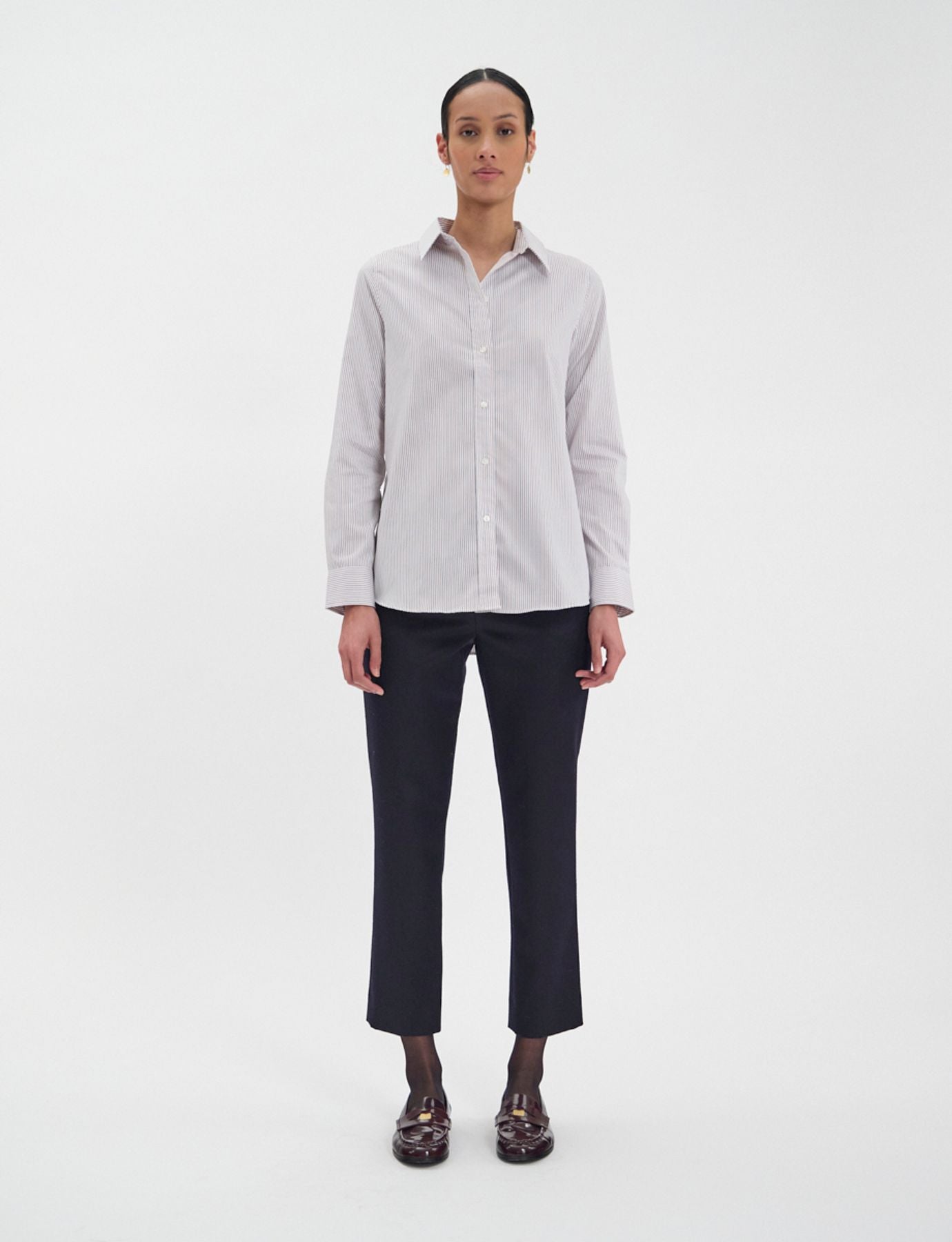 Camicia in cotone con righe Martin