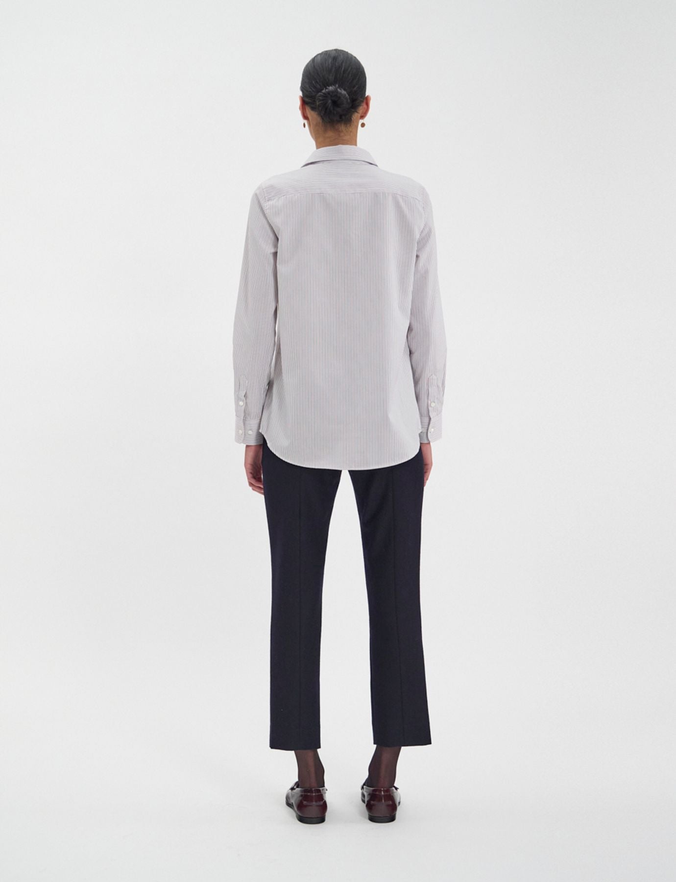 Camicia in cotone con righe Martin