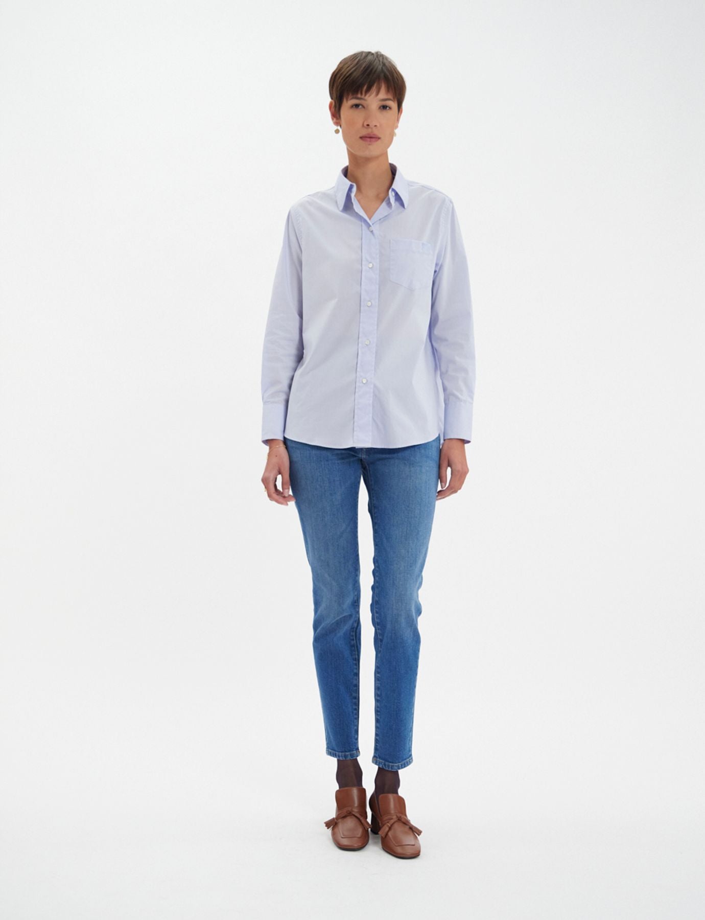 Maureen camisa azul cielo