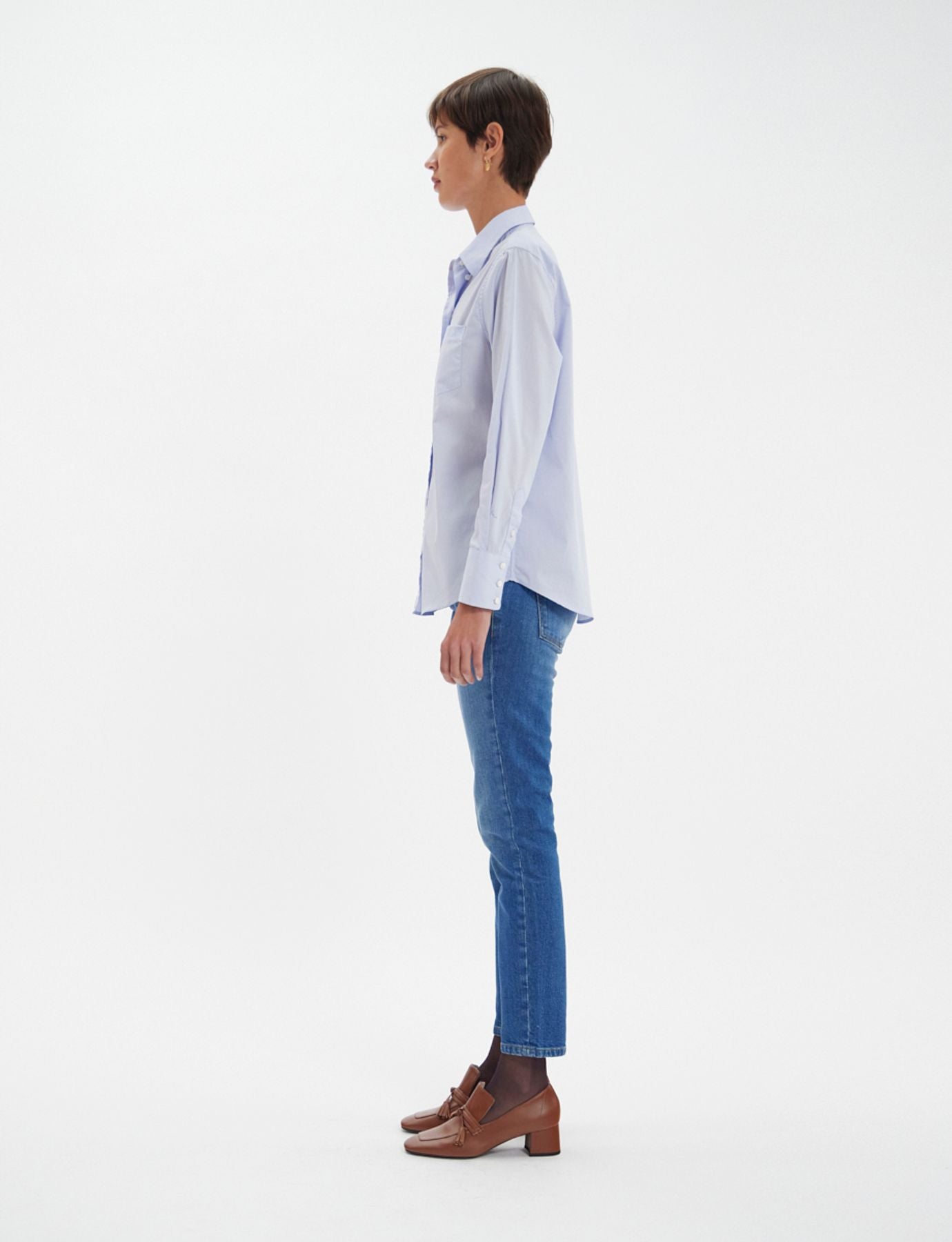 Maureen camisa azul cielo