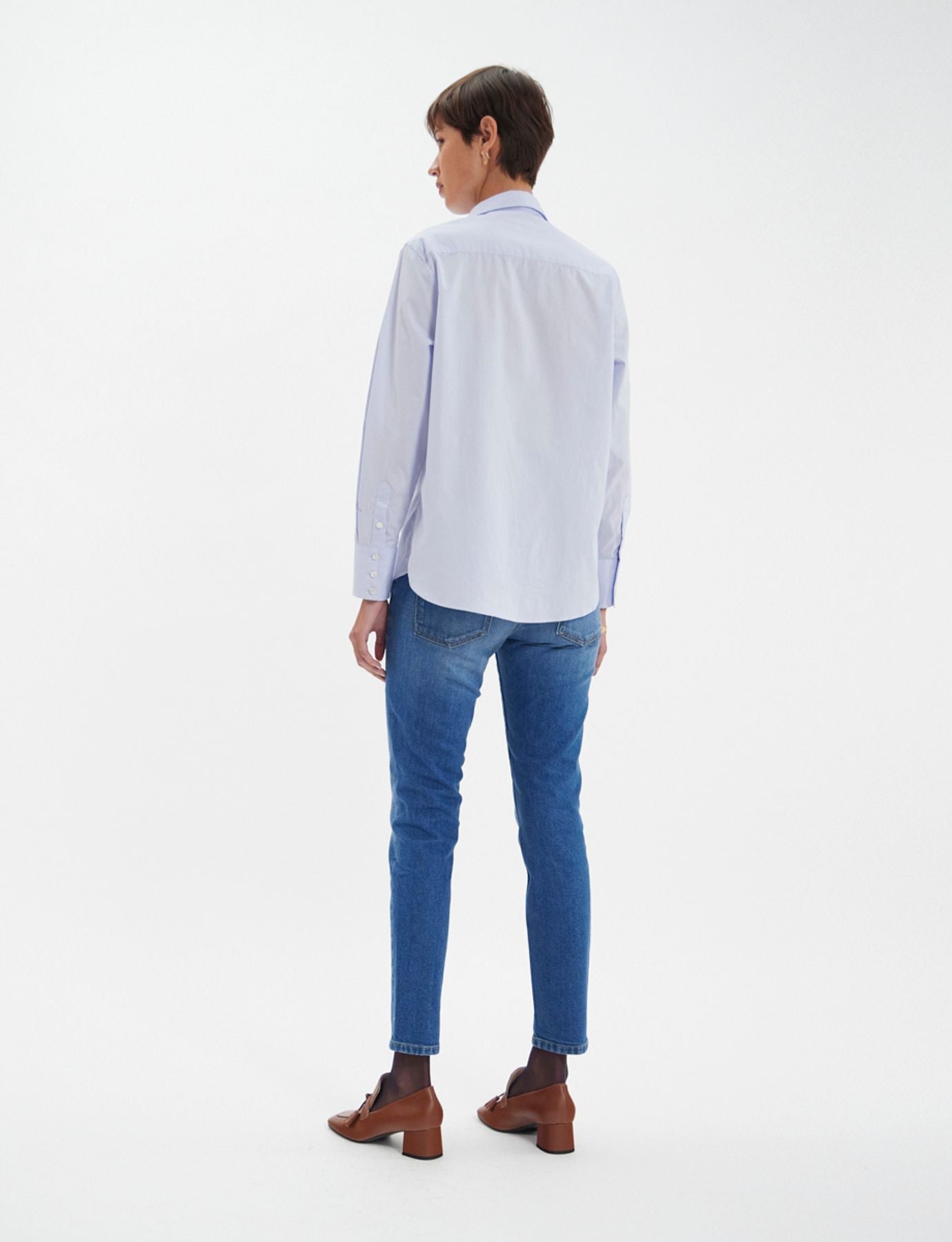 Maureen camisa azul cielo