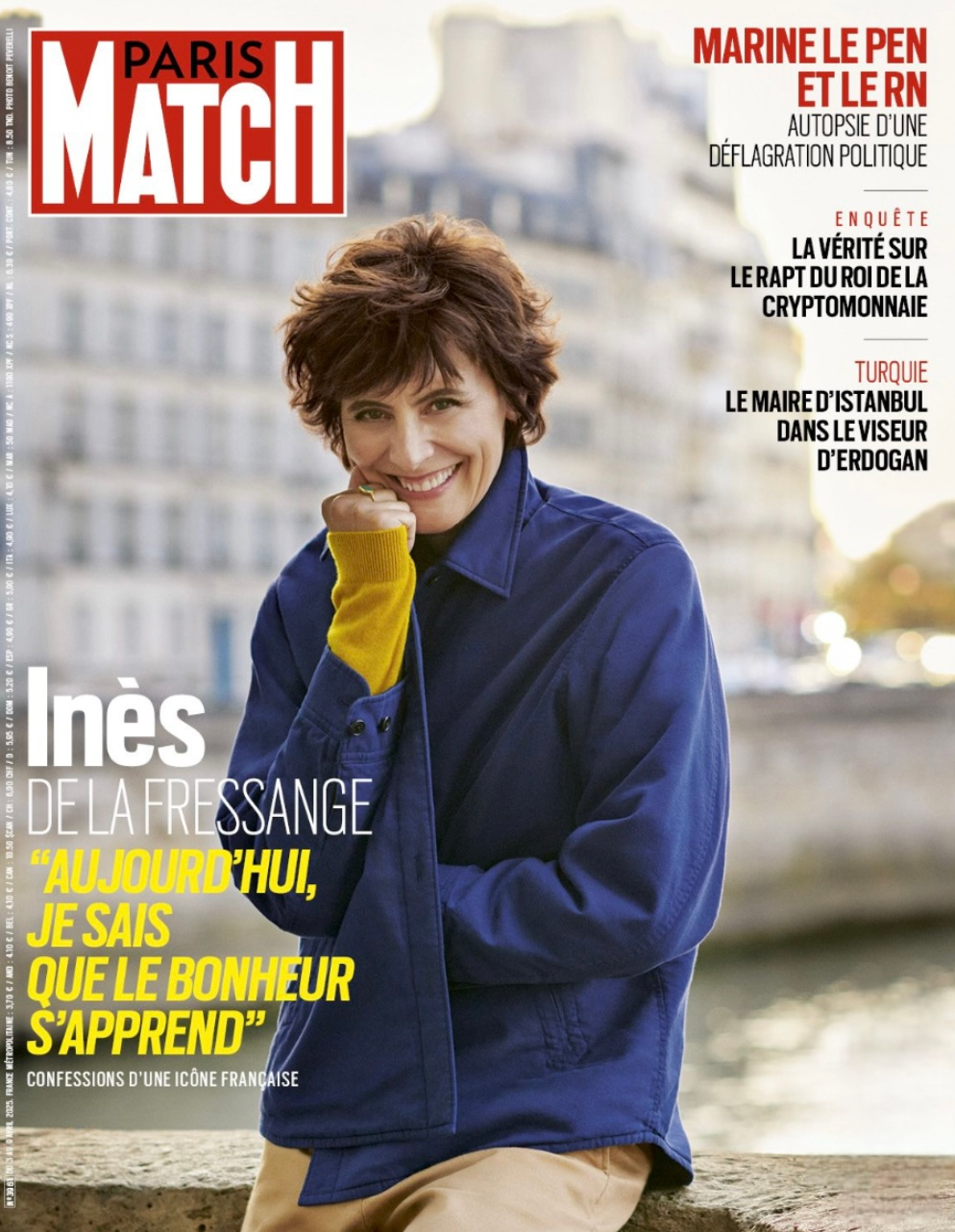 Ines de La Fressange à la Une de Paris Match