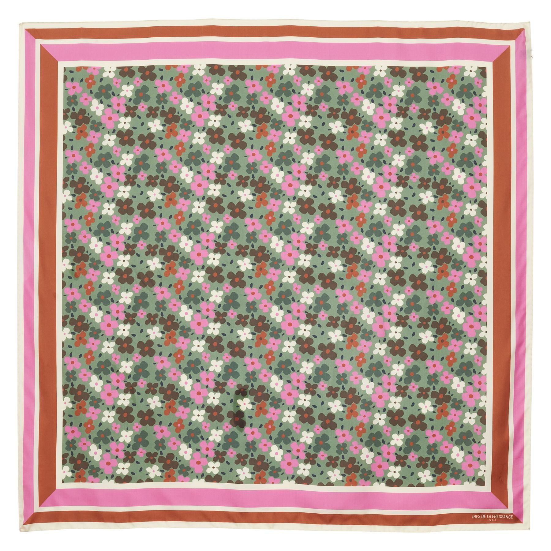foulard-lewis-en-soie-motif-a-fleur-vert-et-rose