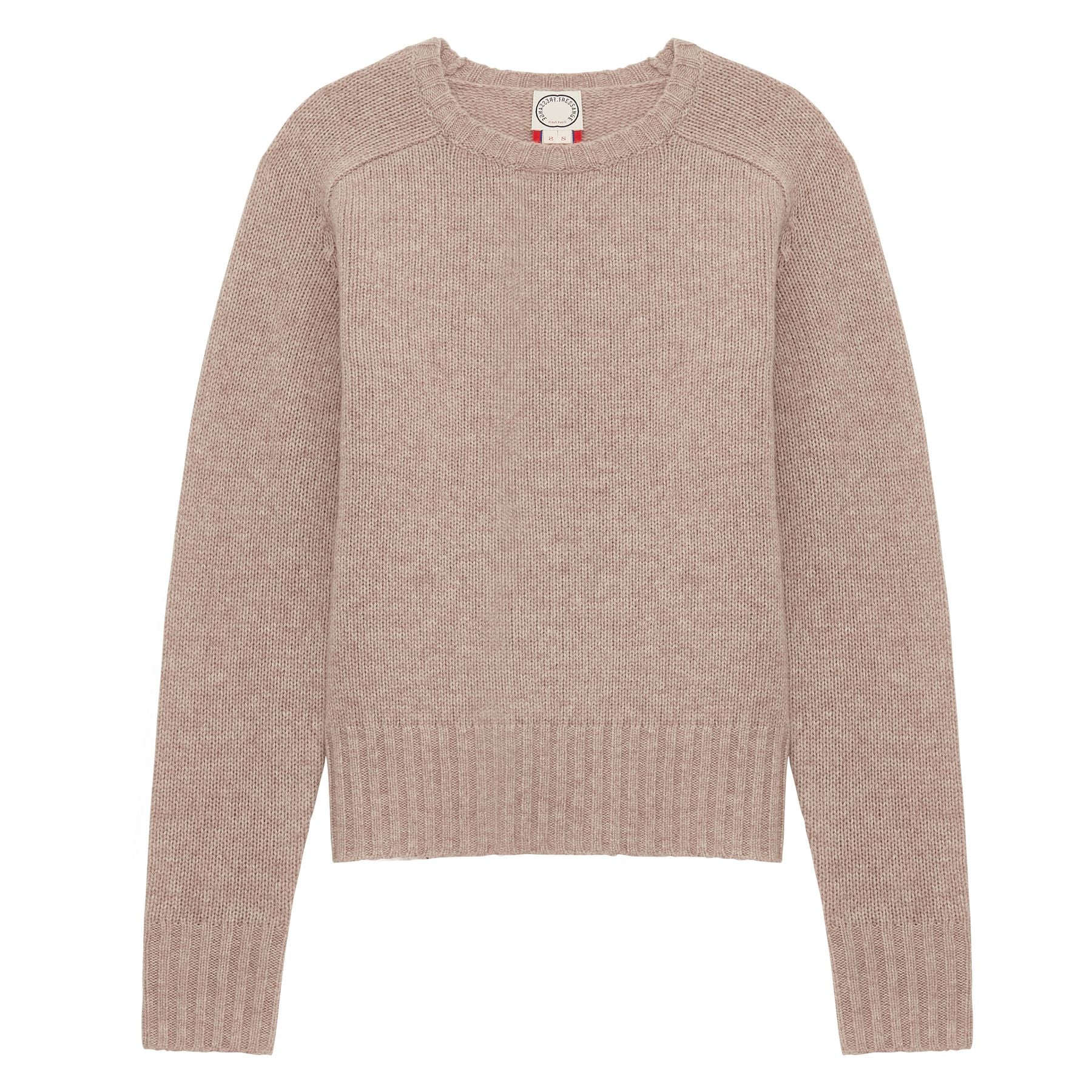 Maglia Arthur in lana e cashmere beige
