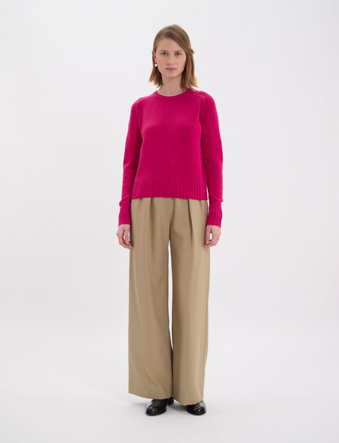 Arthur, maglione rosa in lana e cashmere