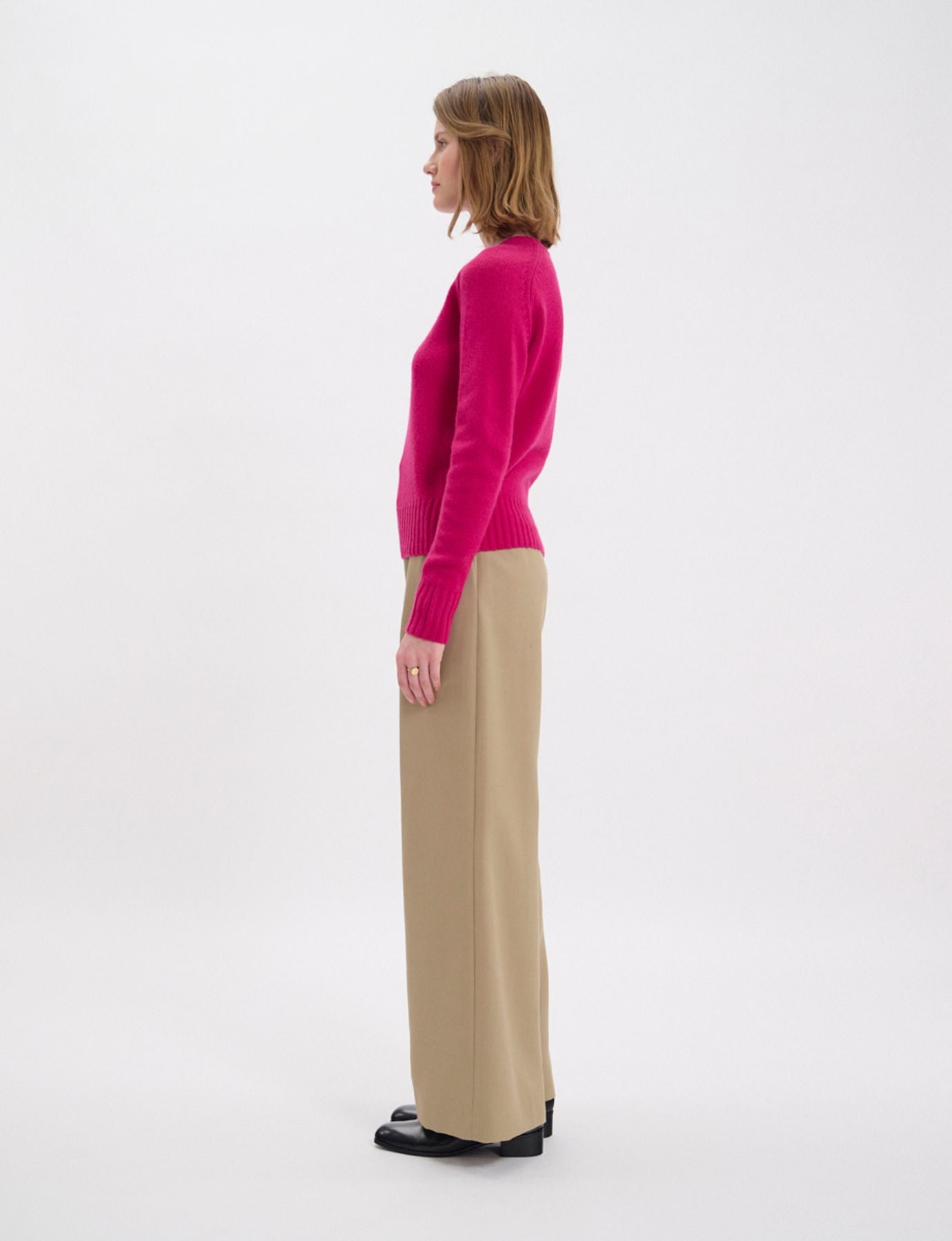 Arthur, maglione rosa in lana e cashmere