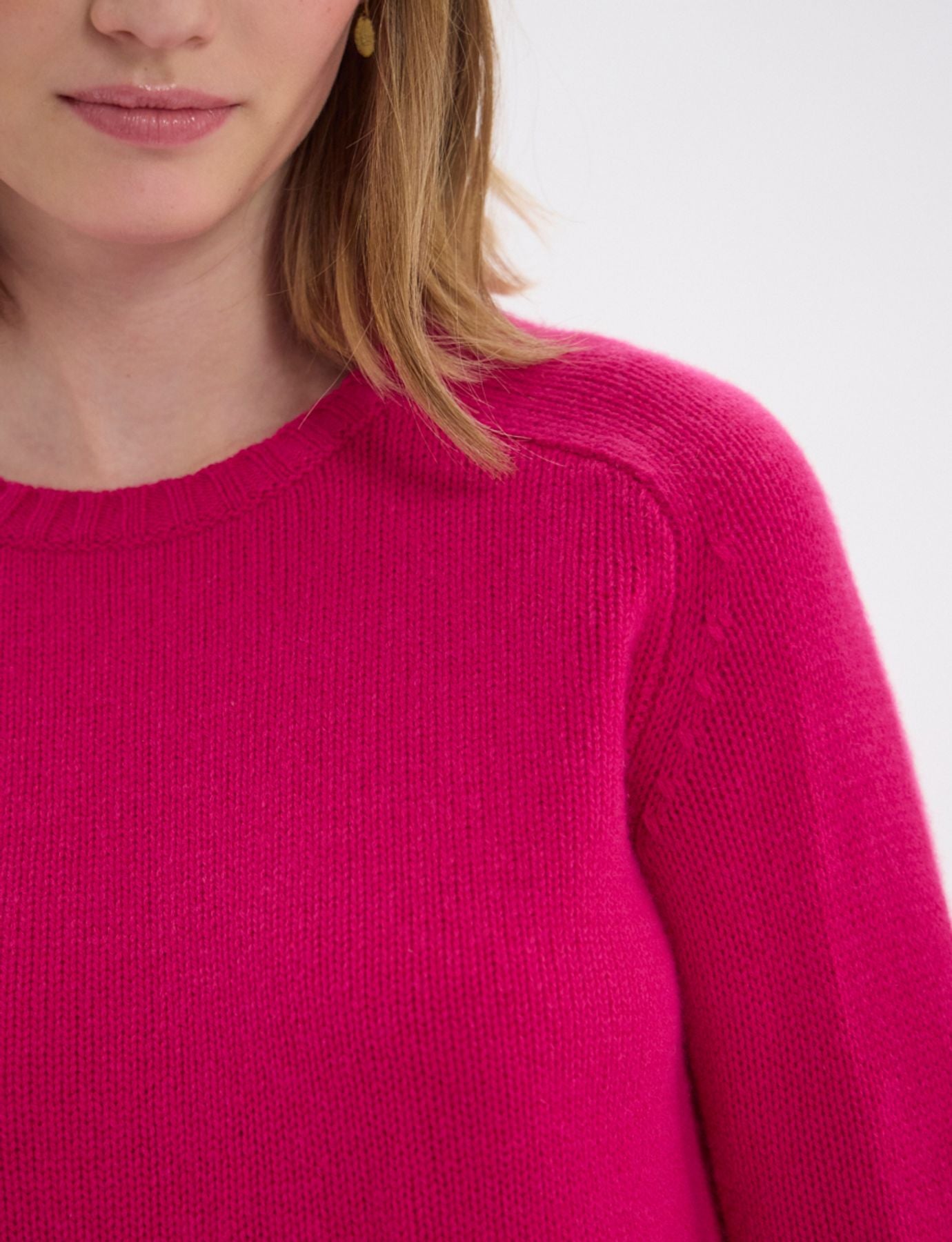 Arthur, maglione rosa in lana e cashmere
