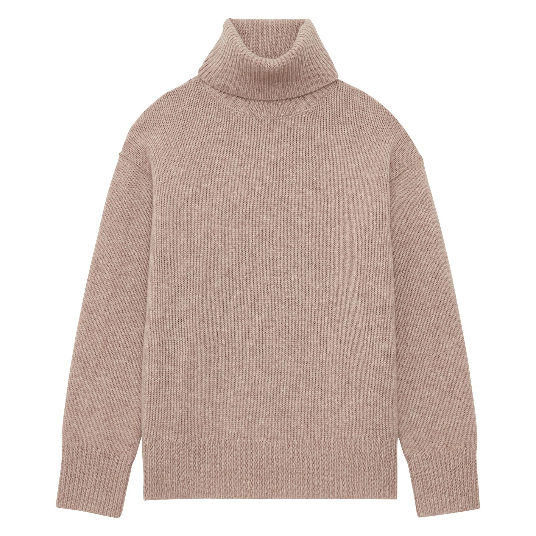 Maglia dolcevita Aiden in lana e cashmere beige