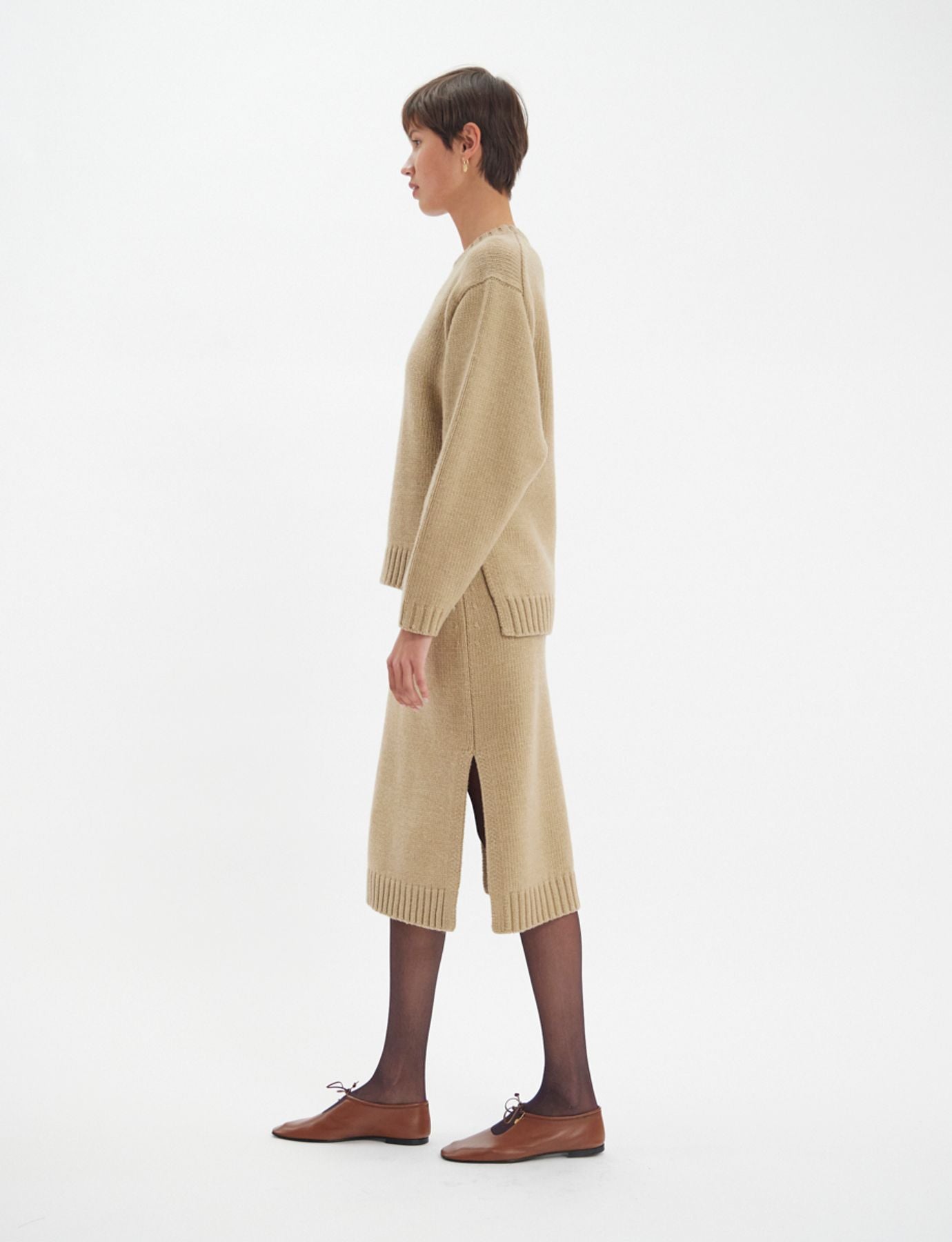 Maglione Paulin in lana color cammello