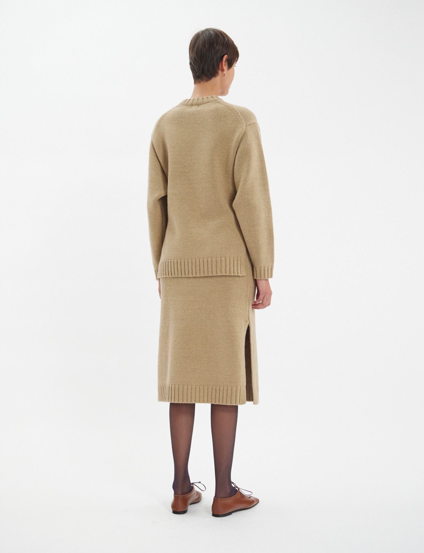 Maglione Paulin in lana color cammello