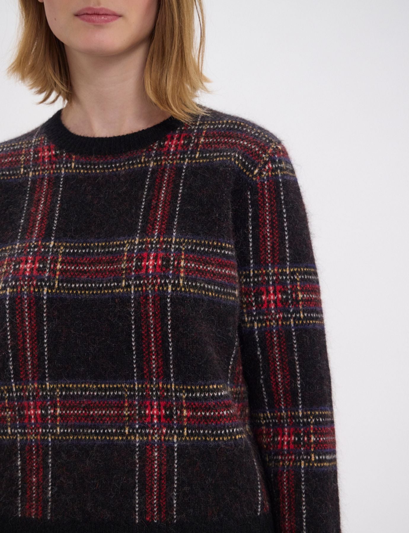 Maglia jacquard nera Ulysse