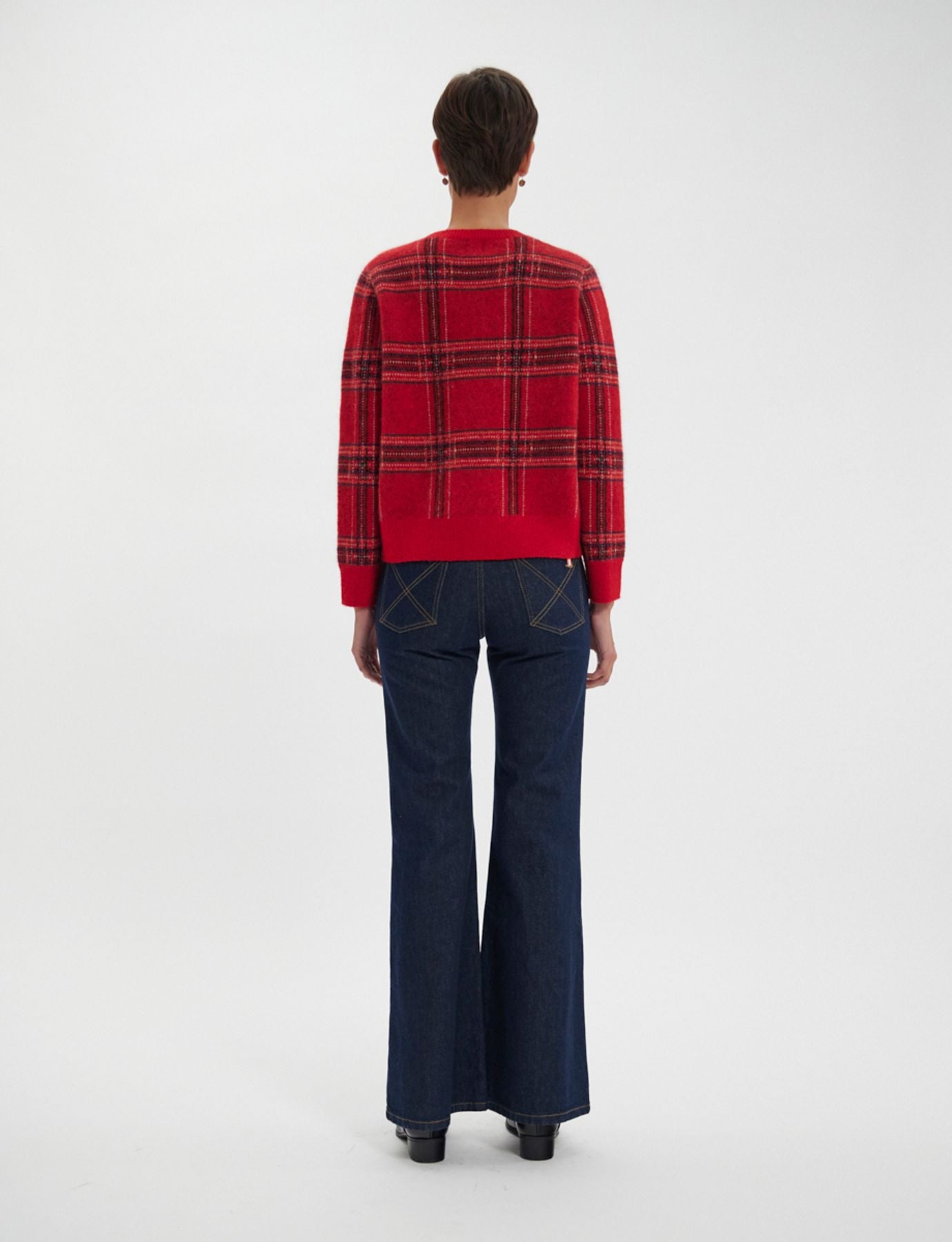 Maglia jacquard rossa Ulysse