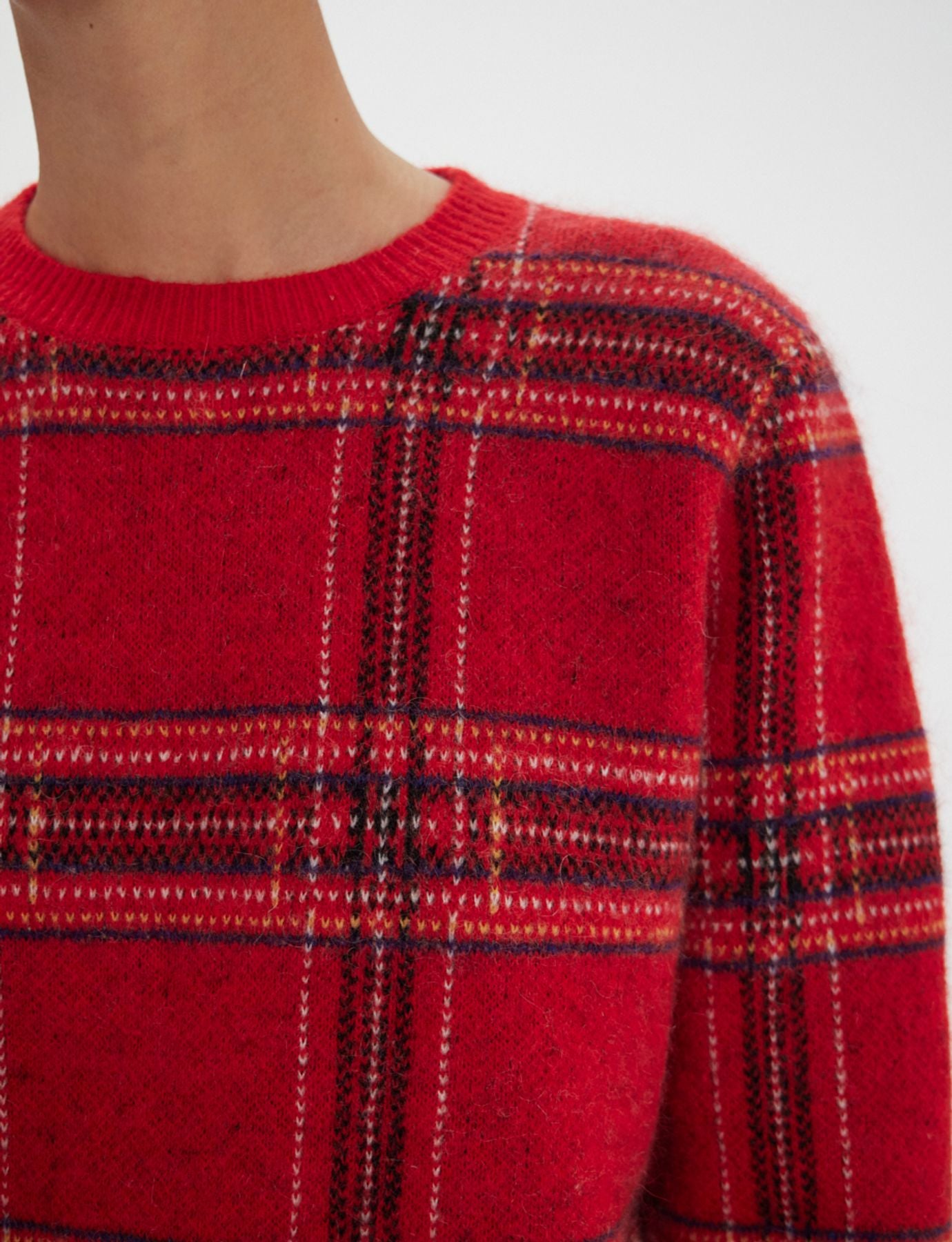 Maglia jacquard rossa Ulysse