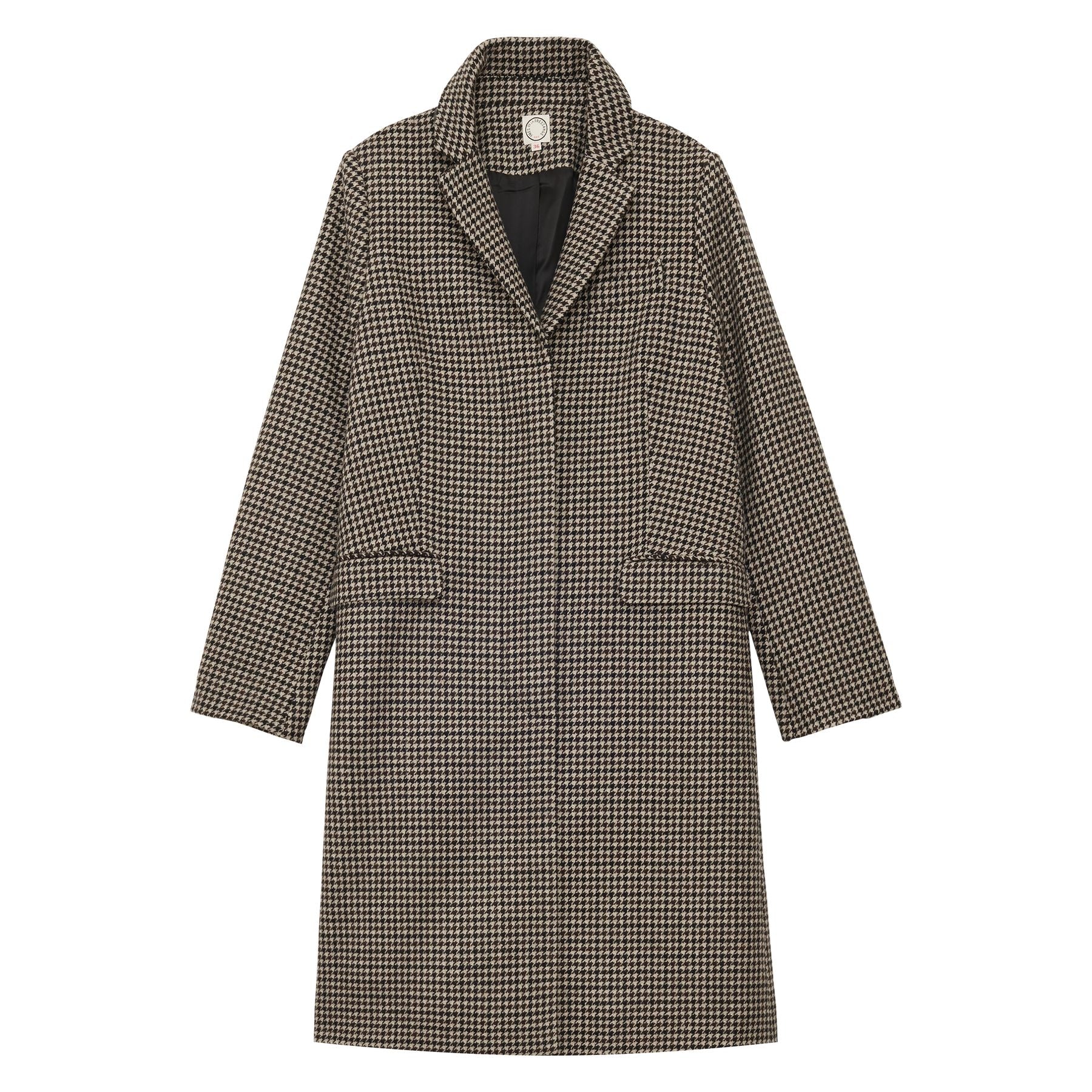 Cappotto in lana pied de poule Franck