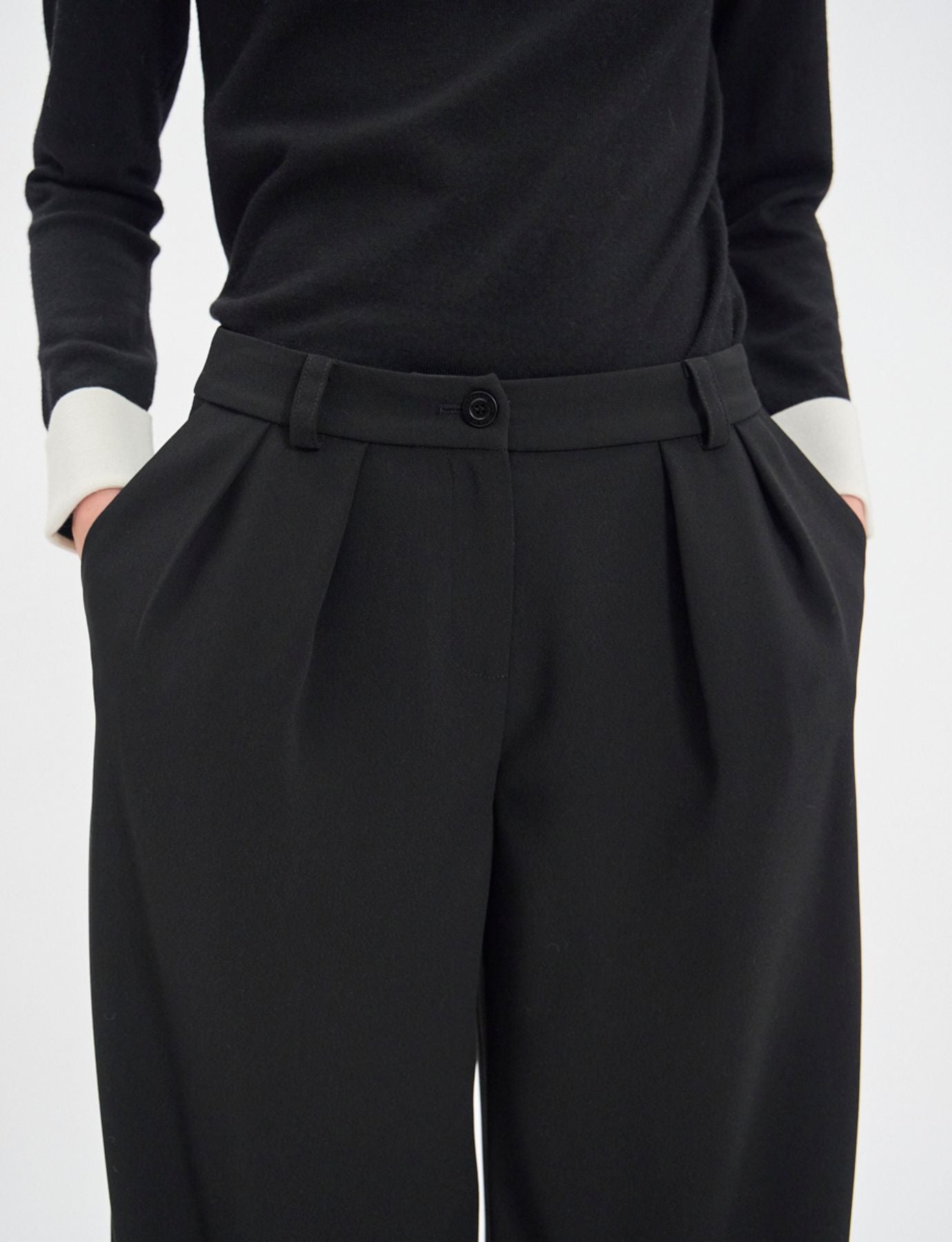 Pantaloni neri Luciano