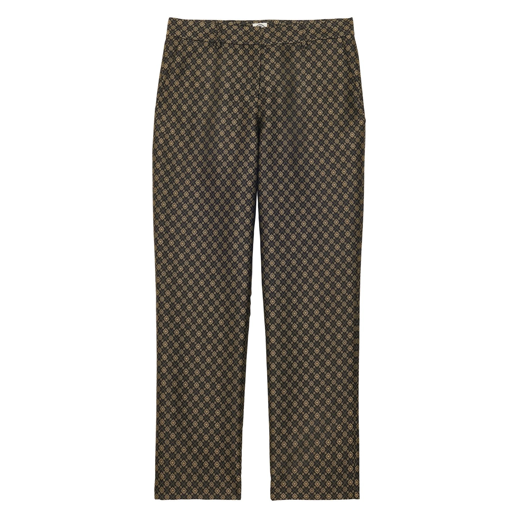 pantaloni-audrey-weave-jacquard-nero-e-oro