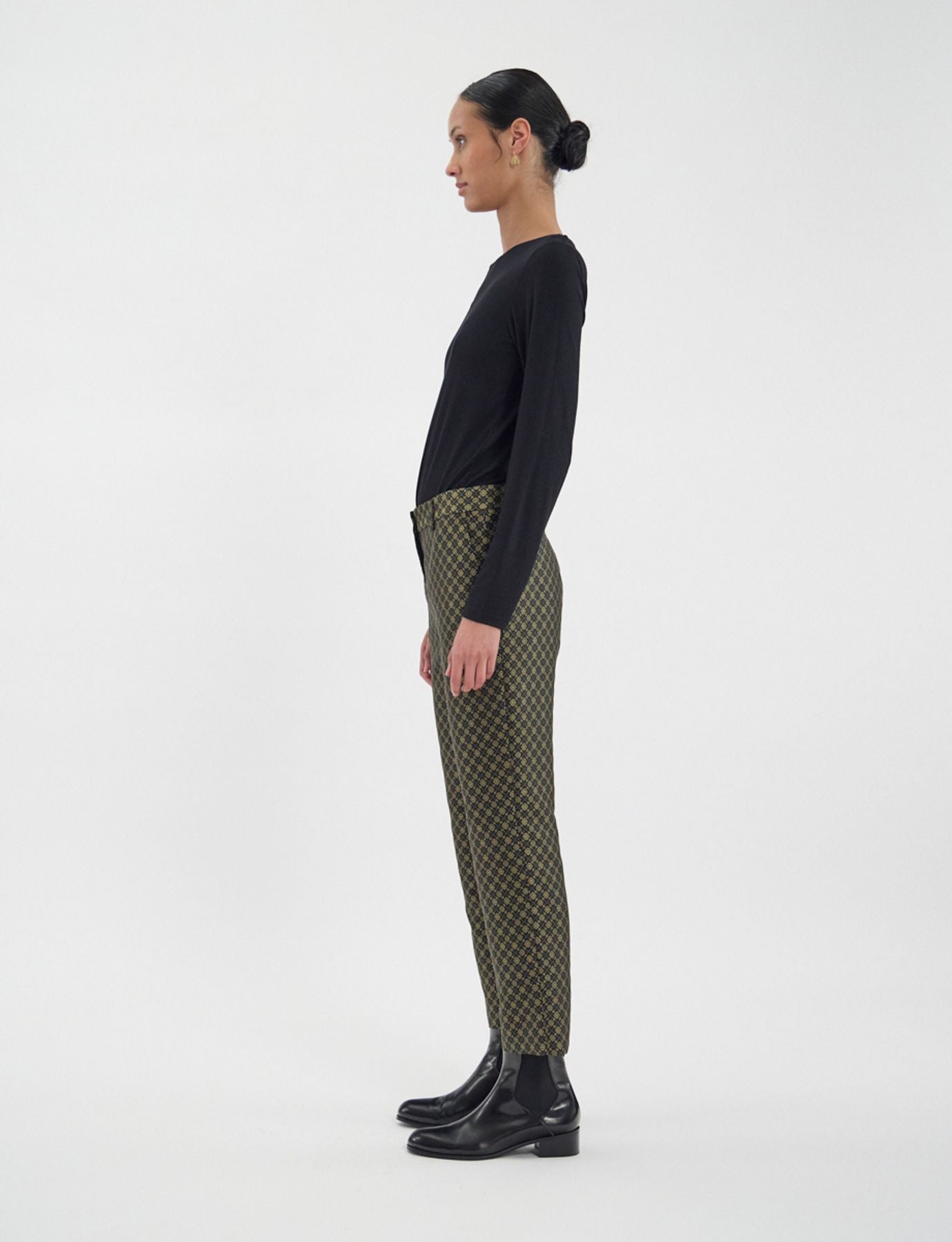 pantaloni-audrey-weave-jacquard-nero-e-oro