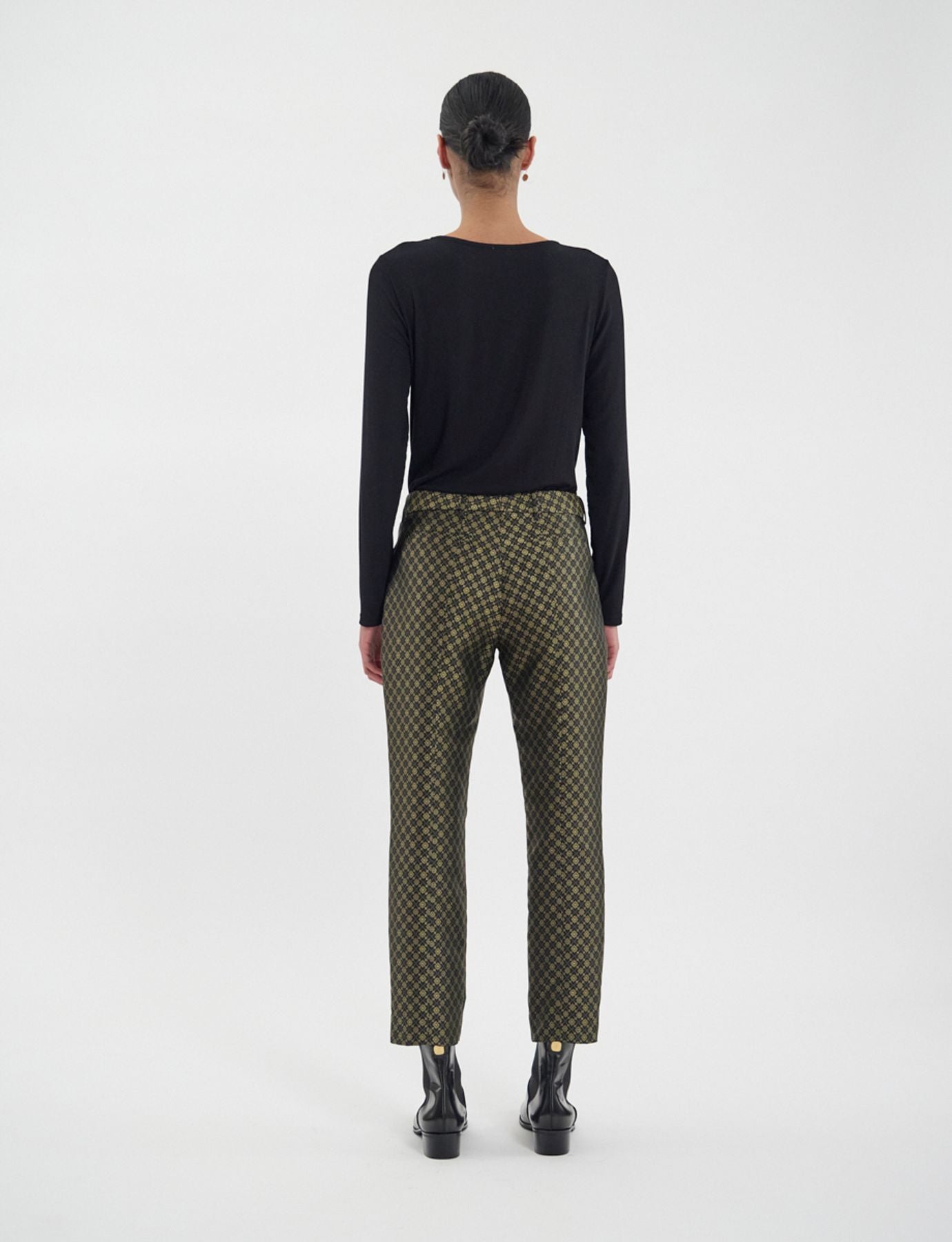 pantaloni-audrey-weave-jacquard-nero-e-oro