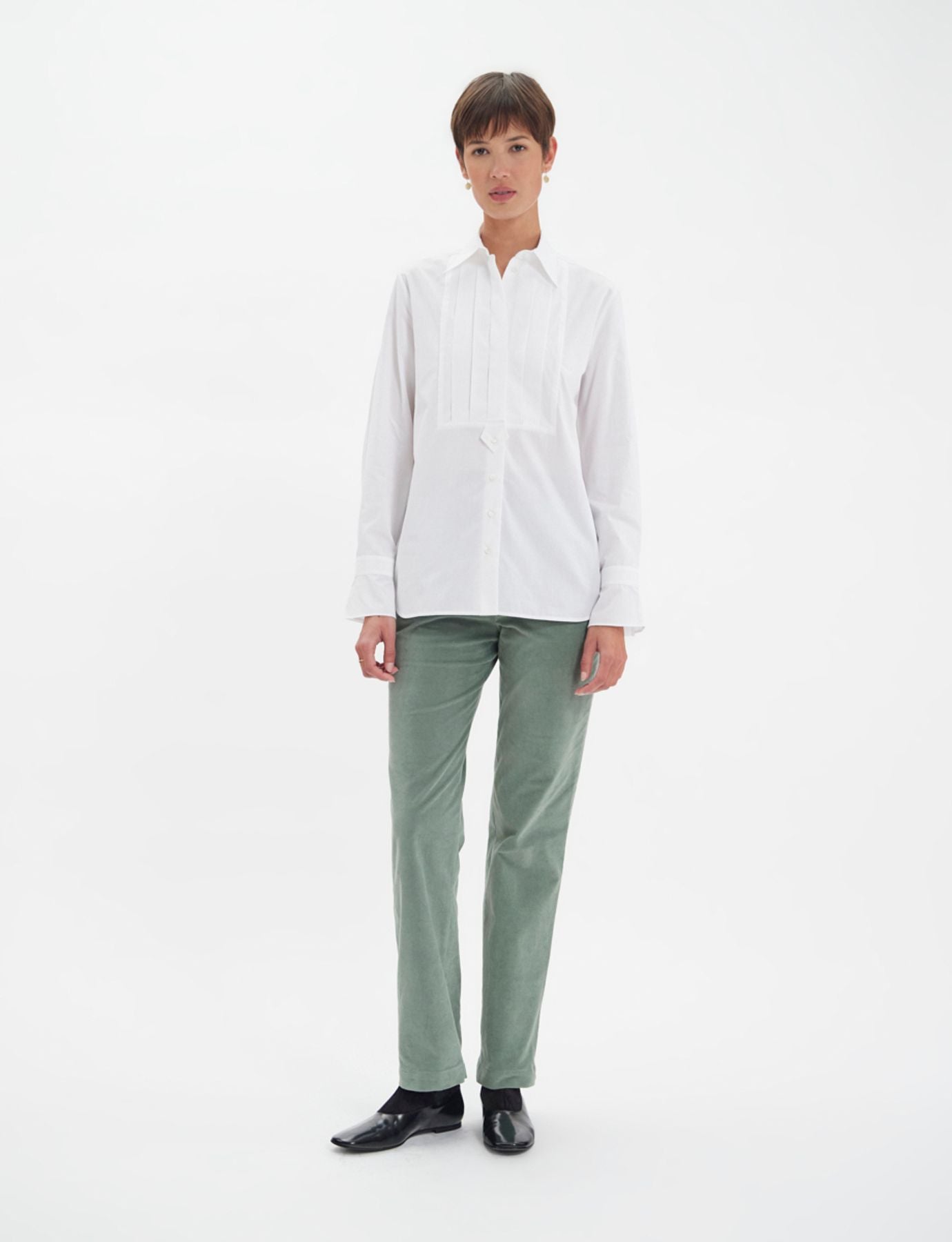 Camicia Clara in cotone bianco